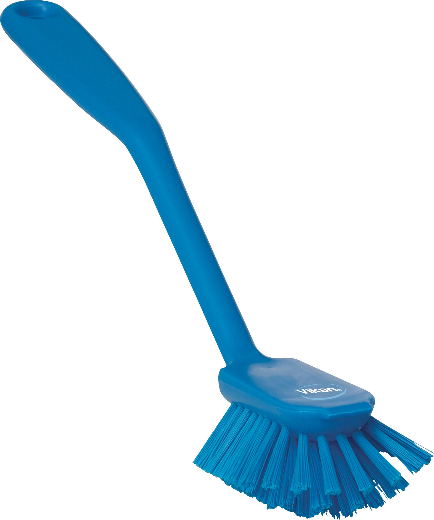 Vikan Dish Brush w/Scraping Edge, 280 mm, Medium, Blue