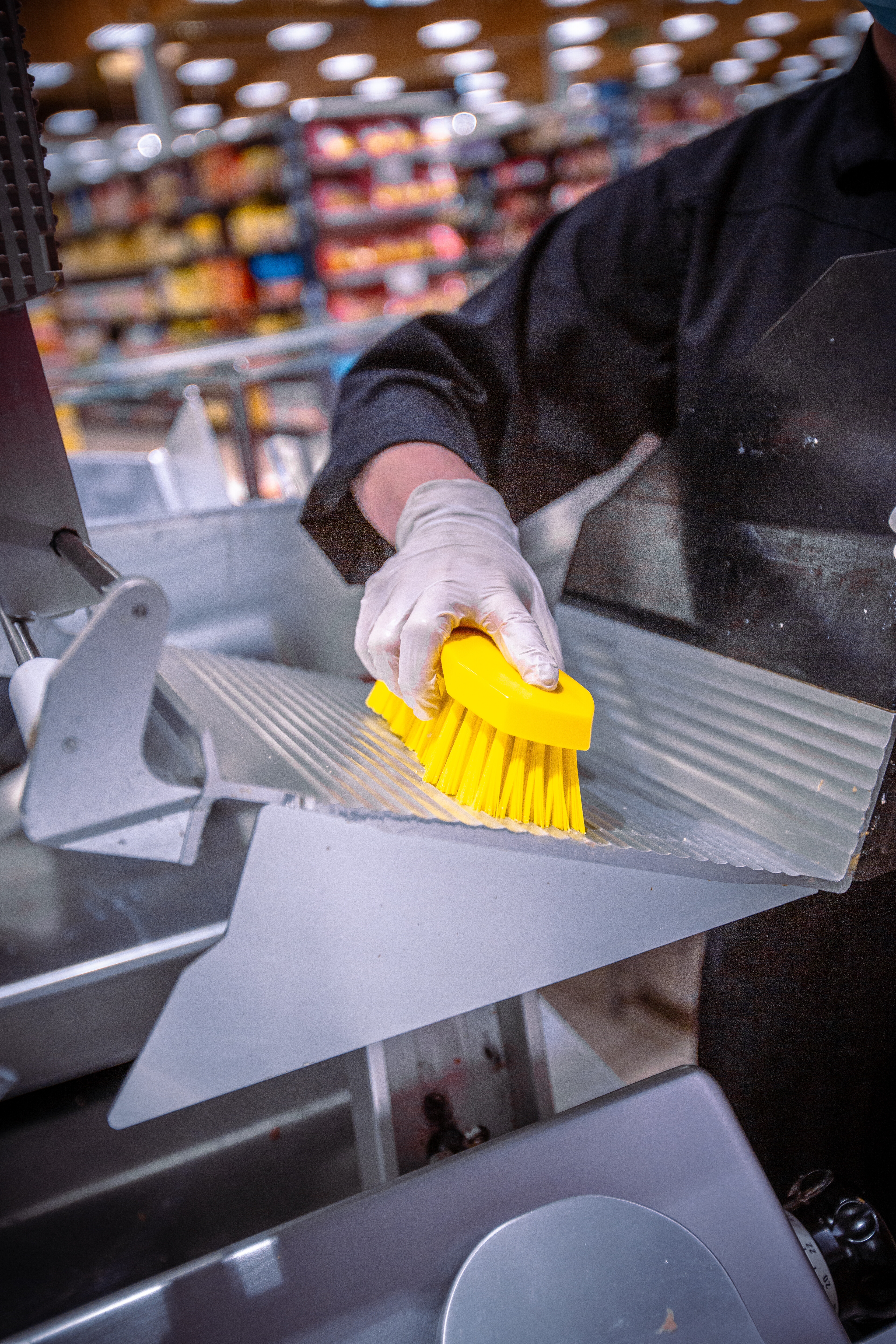 Vikan Hand Brush L, 200 mm, Hard, Blue