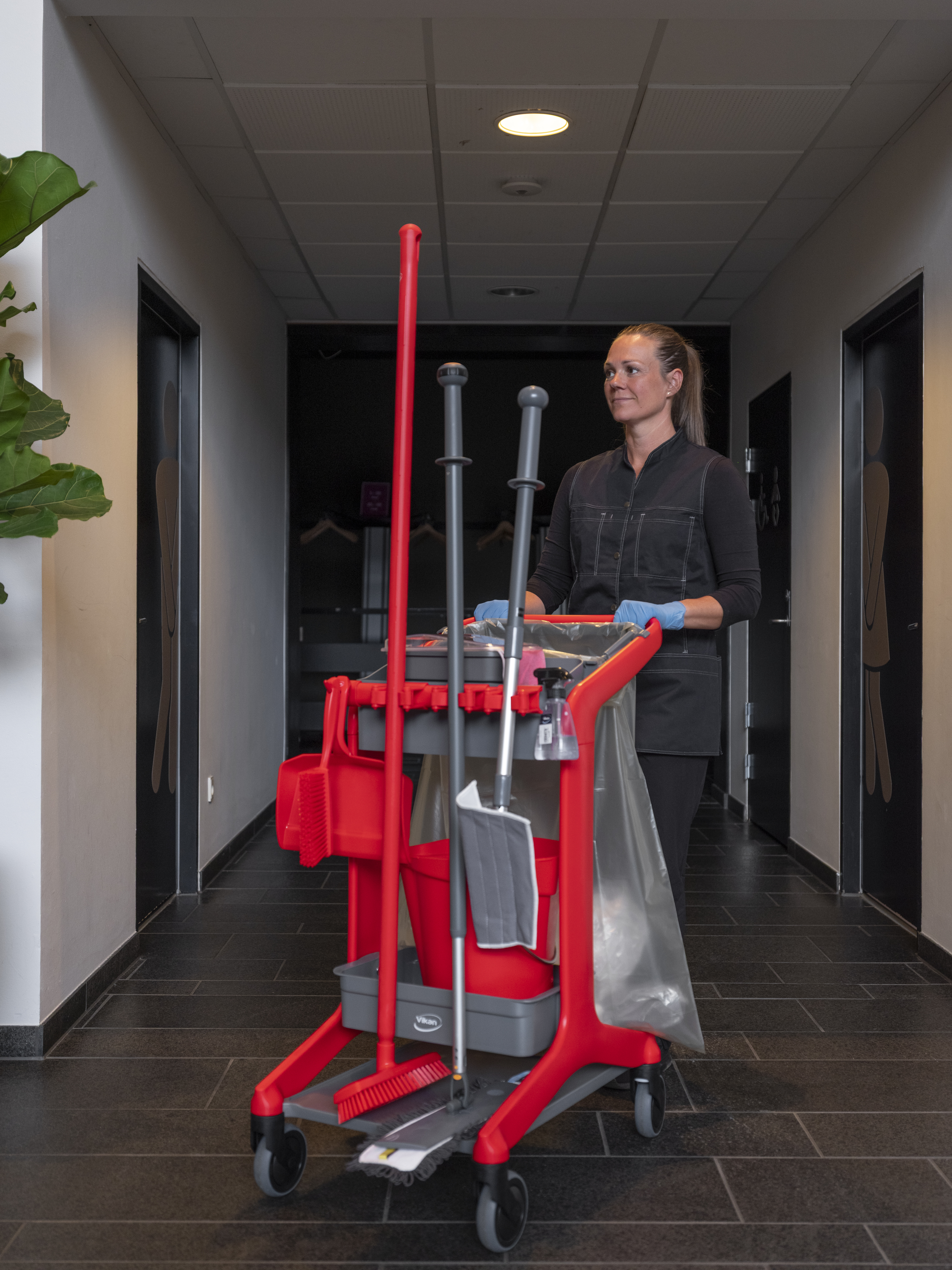 Vikan HyGo Mobile Cleaning Station, 780 mm, Blue