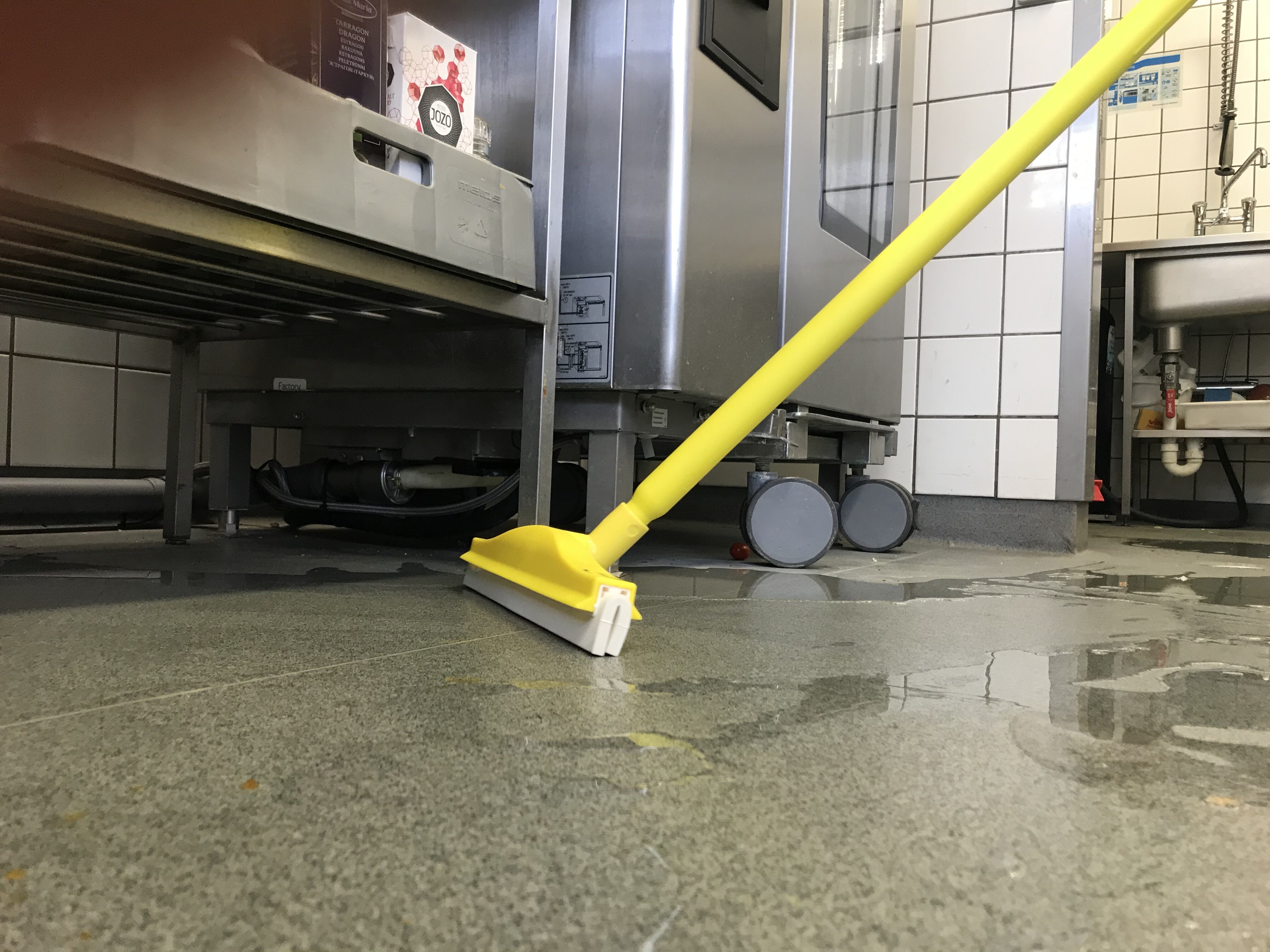 Vikan Revolving Neck Floor squeegee w/Replacement Cassette, 500 mm, Blue