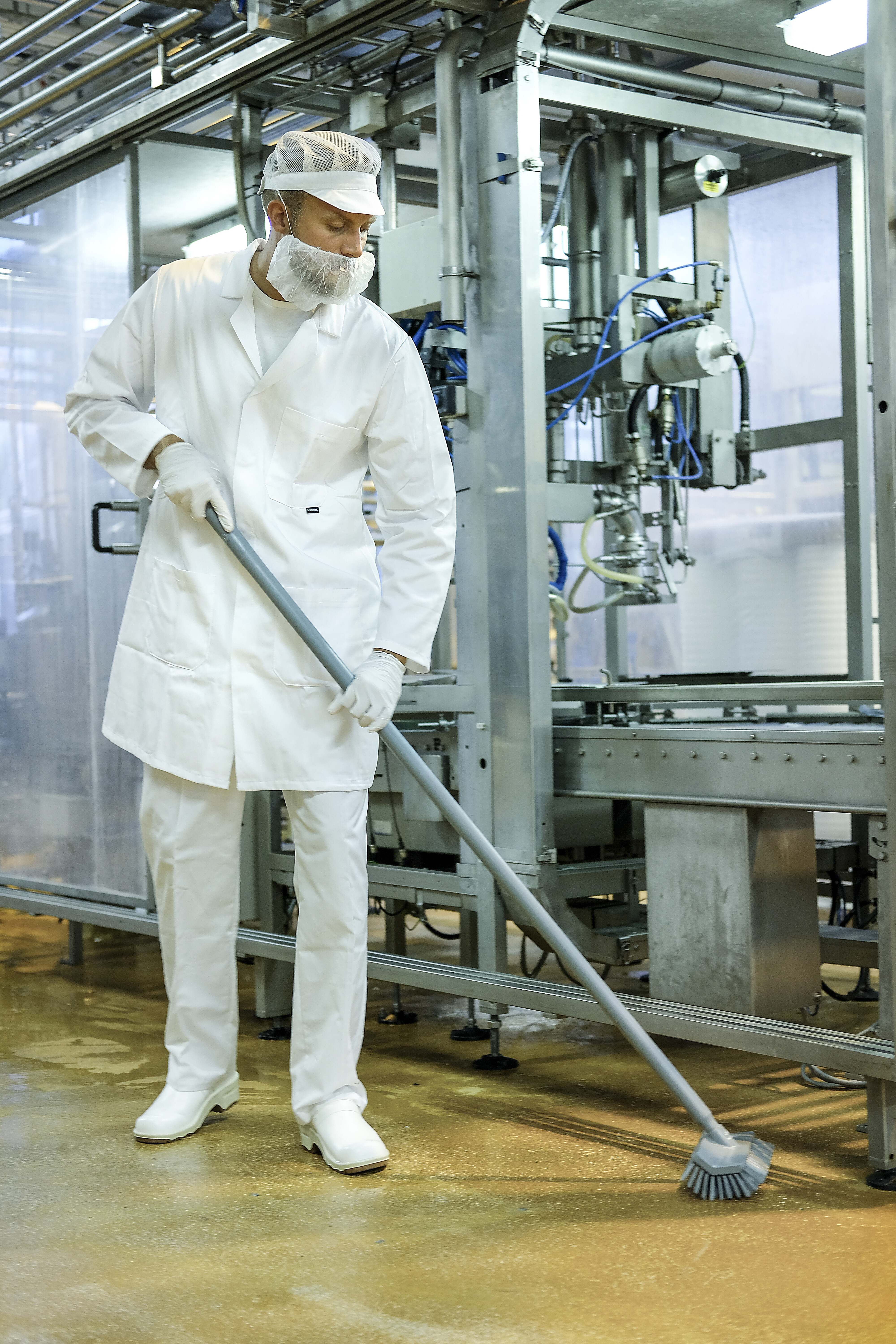 Vikan High-Low Brush, 265 mm, Medium, Blue