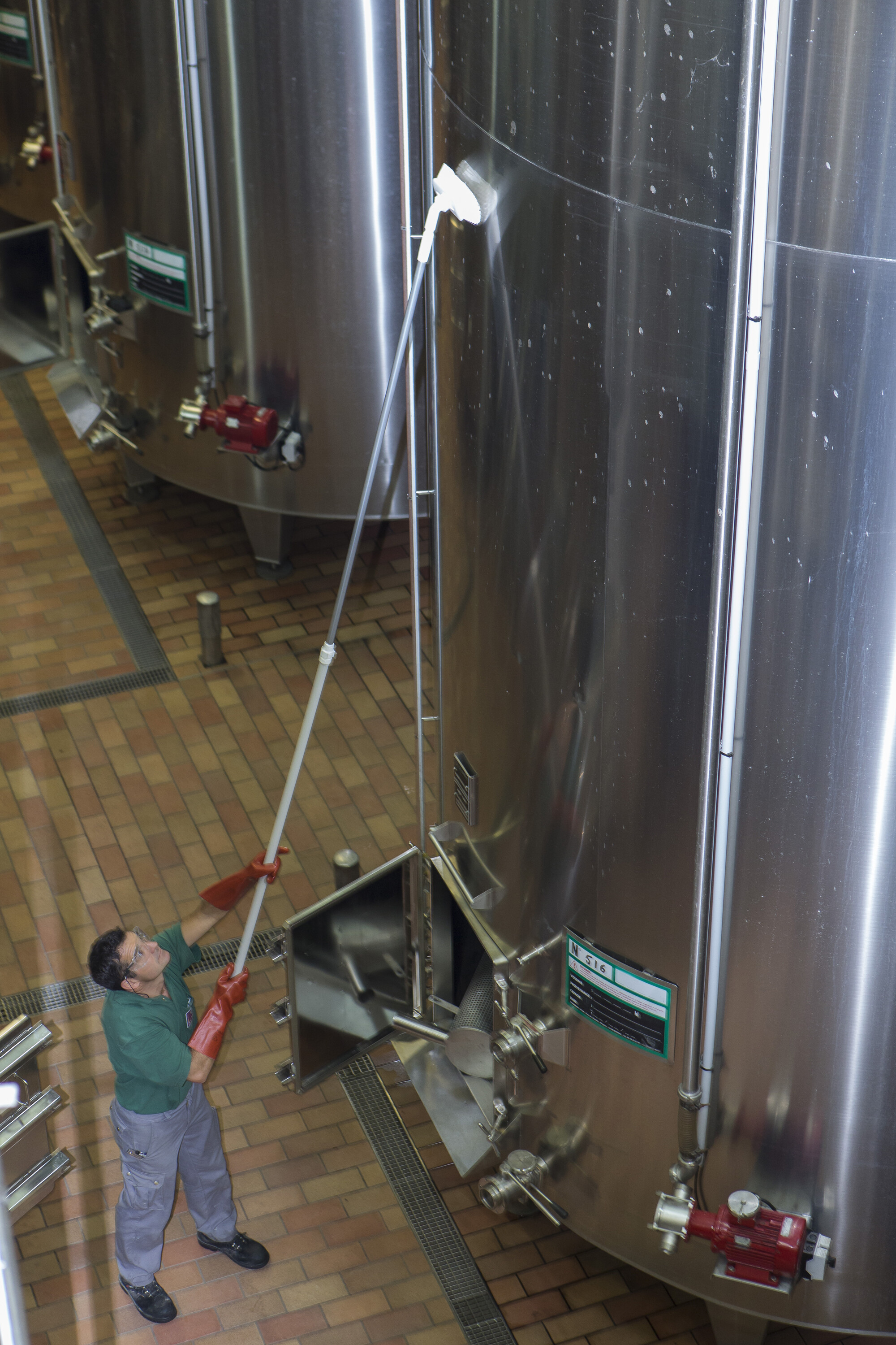 Vikan Aluminum Telescopic handle, 1575 mm, , Blue