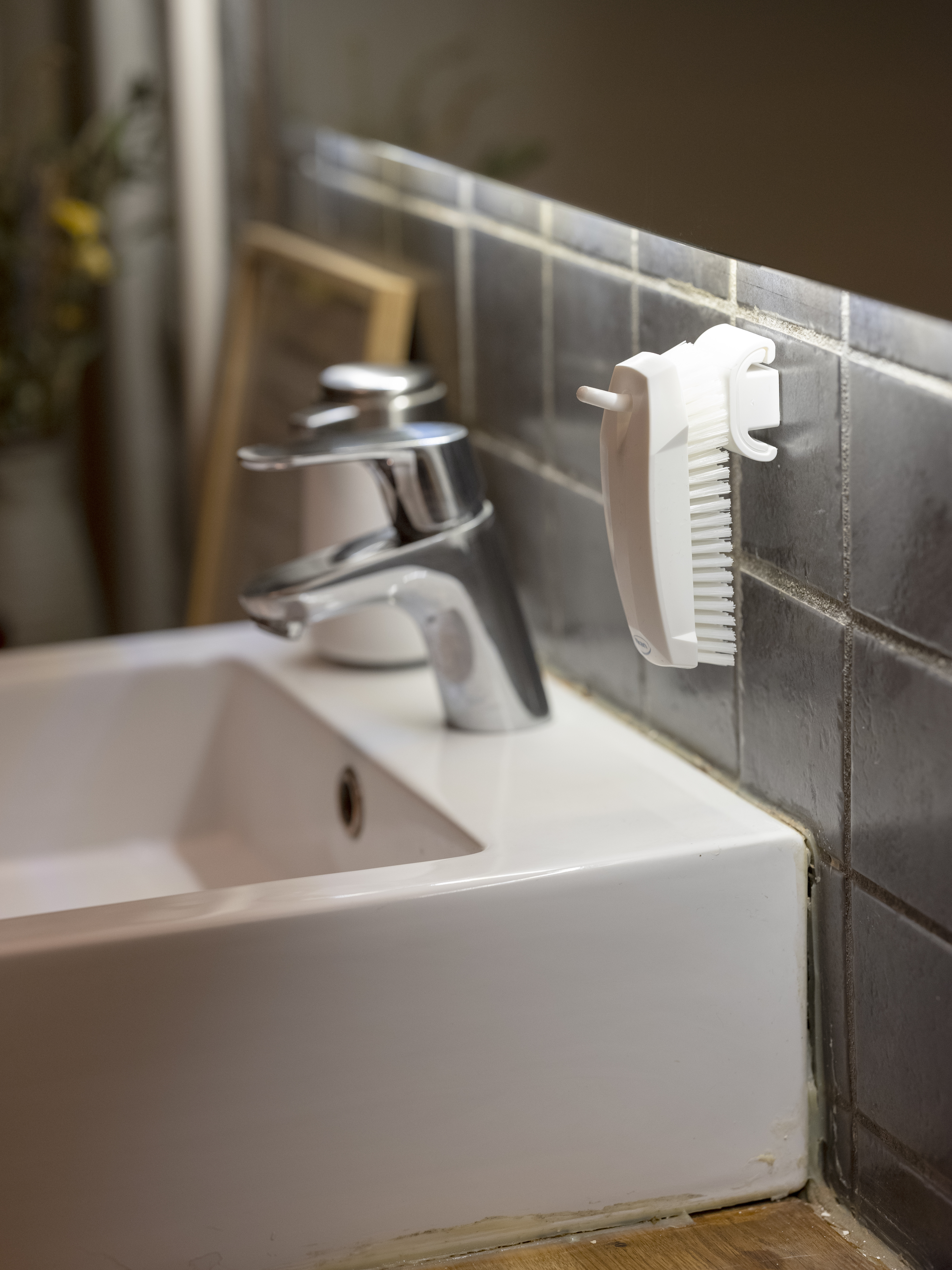 Vikan, Hygienic Wall Bracket, Single Hook Module, 41 mm, Blue