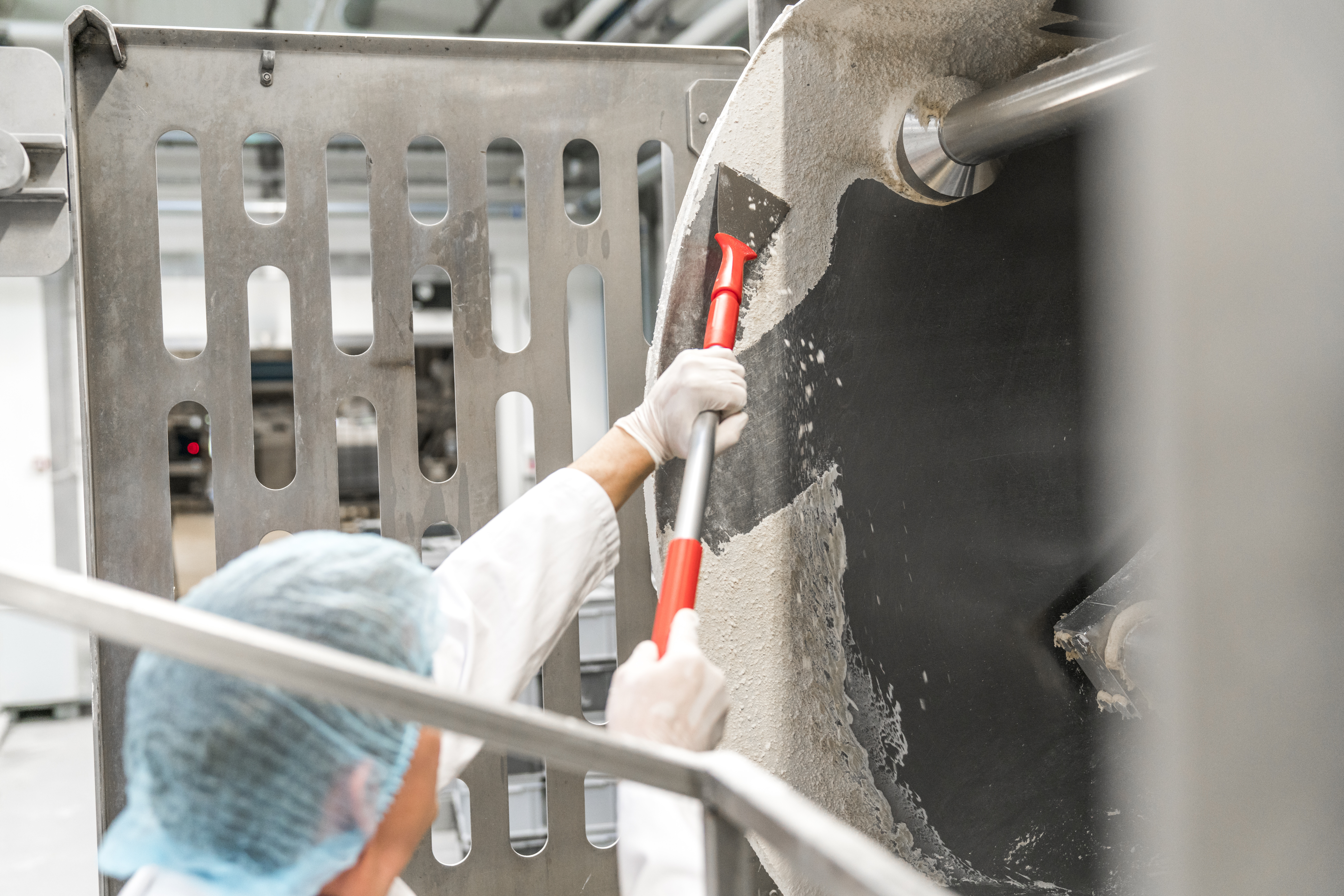 Vikan Stainless Steel Scraper with Threaded Handle, 100 mm, Blue