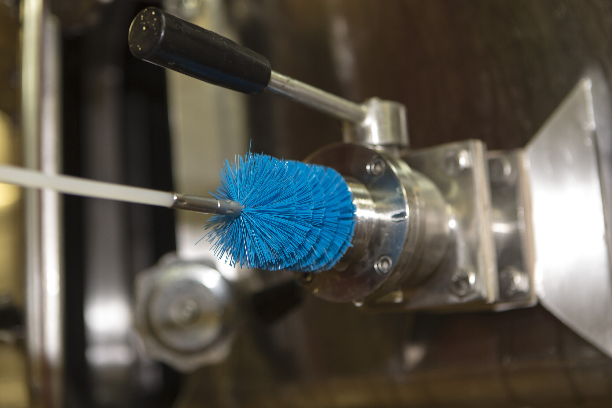 Vikan Tube Brush f/flexible handle 53515 or 53525, Ø60 mm, 200 mm, Medium, Blue