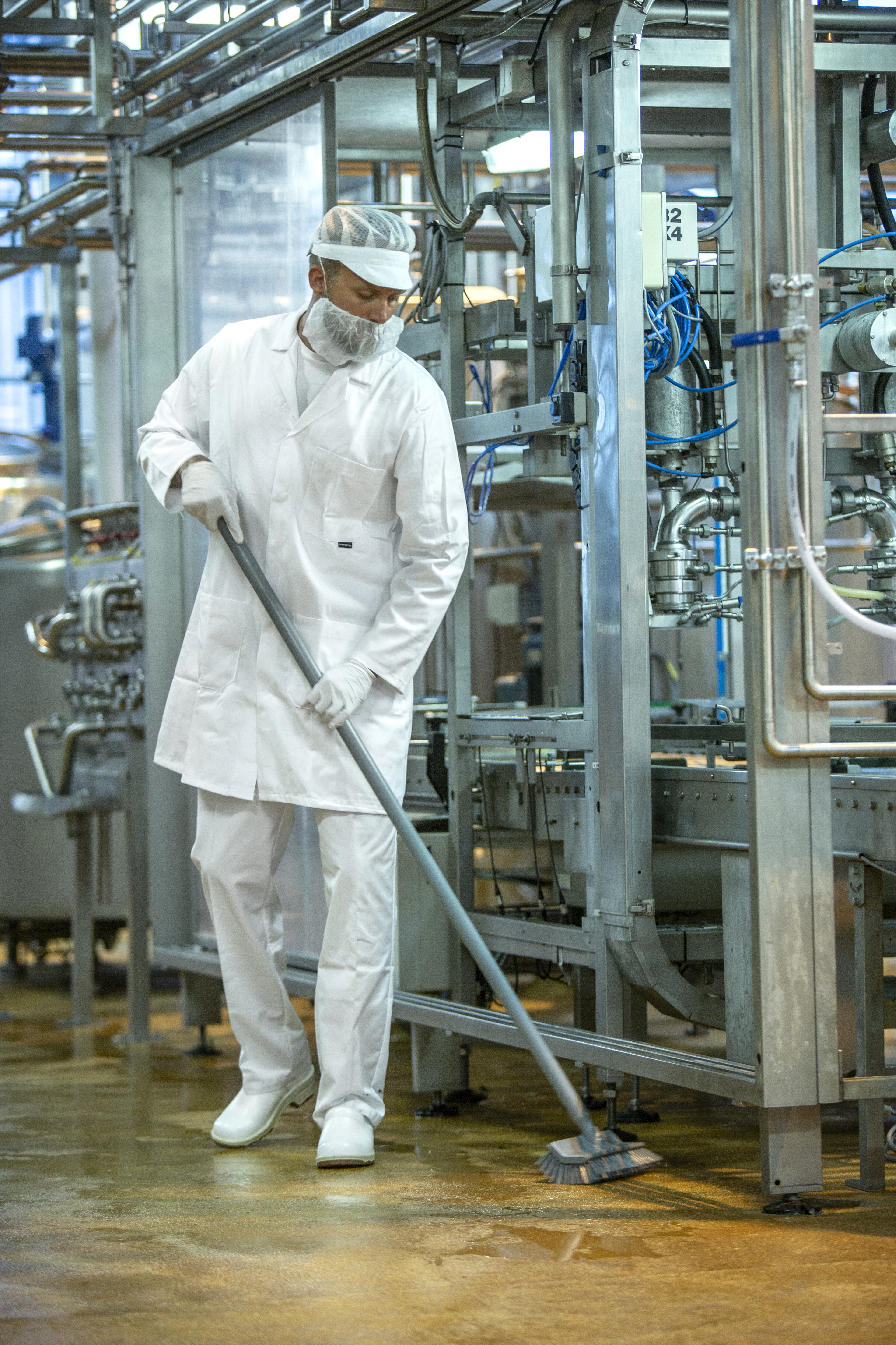 Vikan High-Low Brush, 265 mm, Medium, Blue