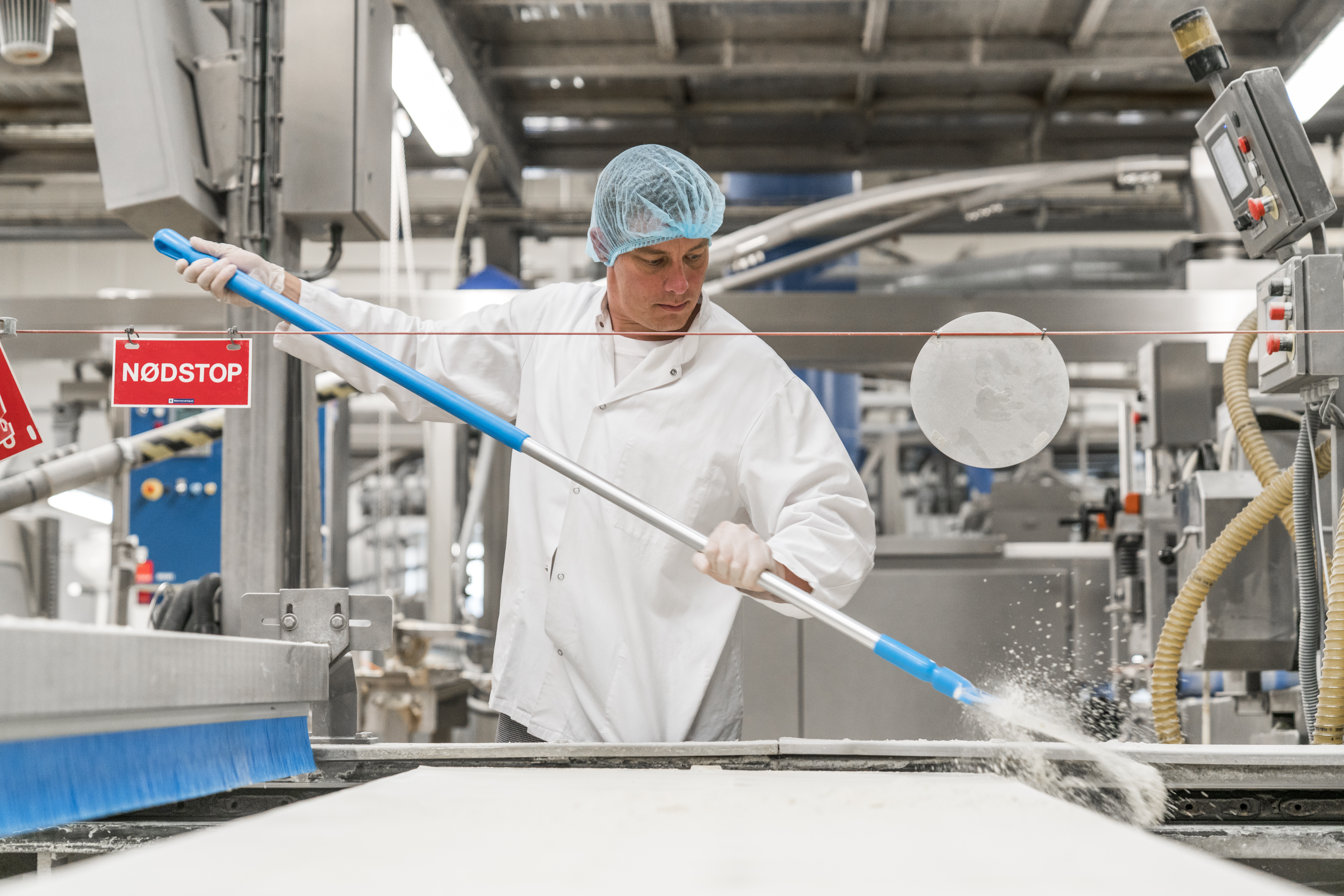 Vikan Aluminum Handle, Ø31 mm, 1310 mm, Blue