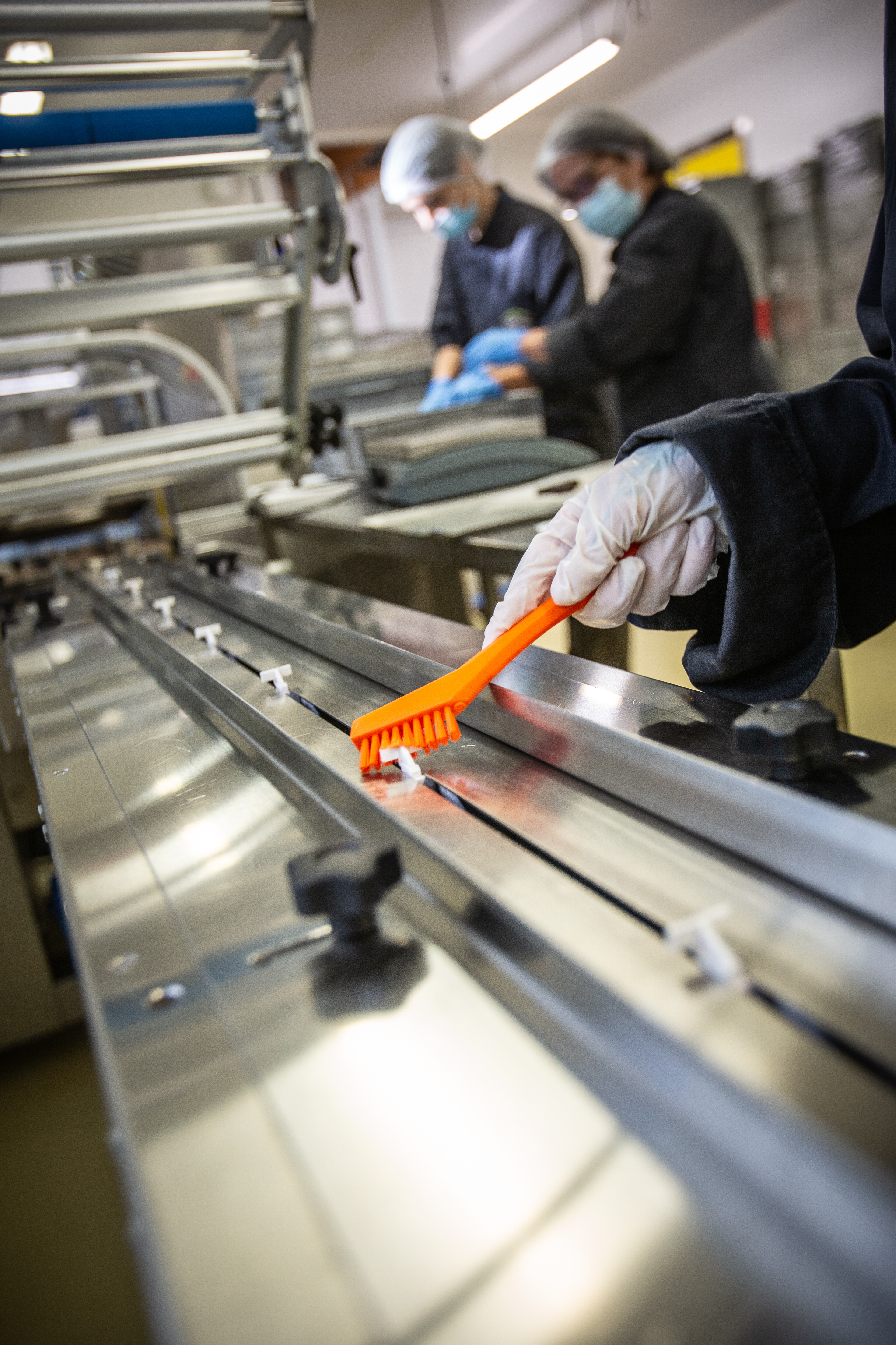 Vikan Detail Brush, 205 mm, Very hard, Blue