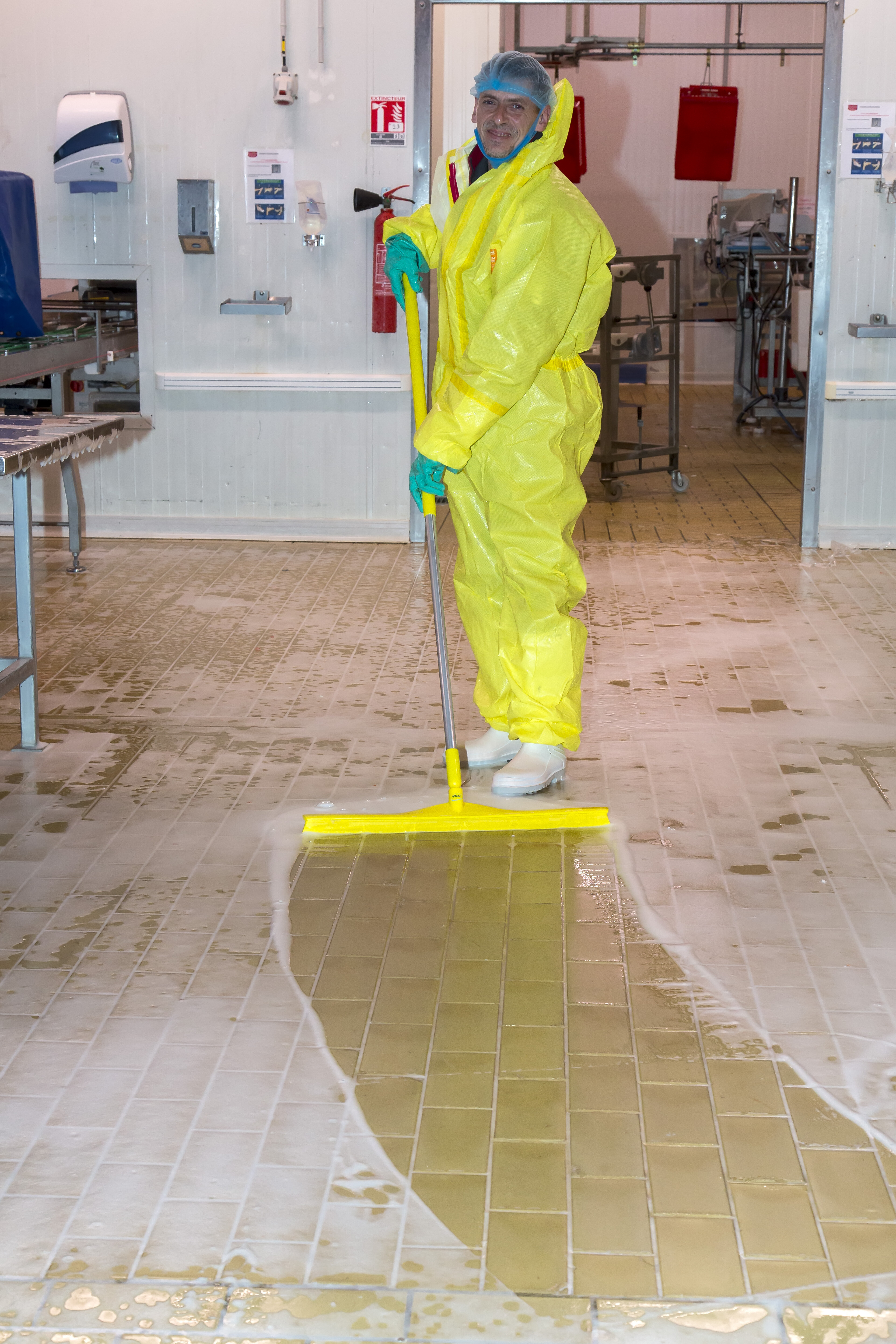 Vikan Aluminum Handle, Ø31 mm, 1510 mm, Blue