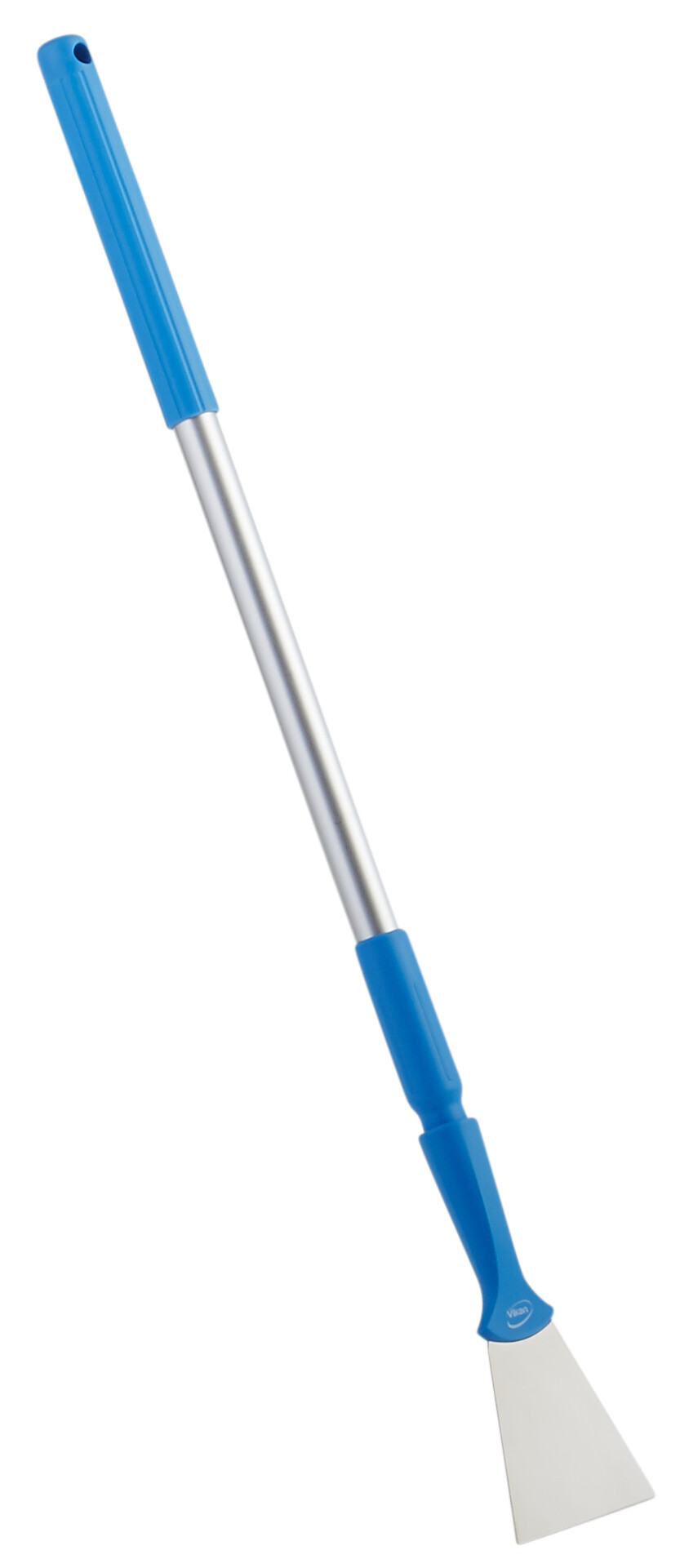 Vikan Stainless Steel Scraper with Threaded Handle, 100 mm, Blue