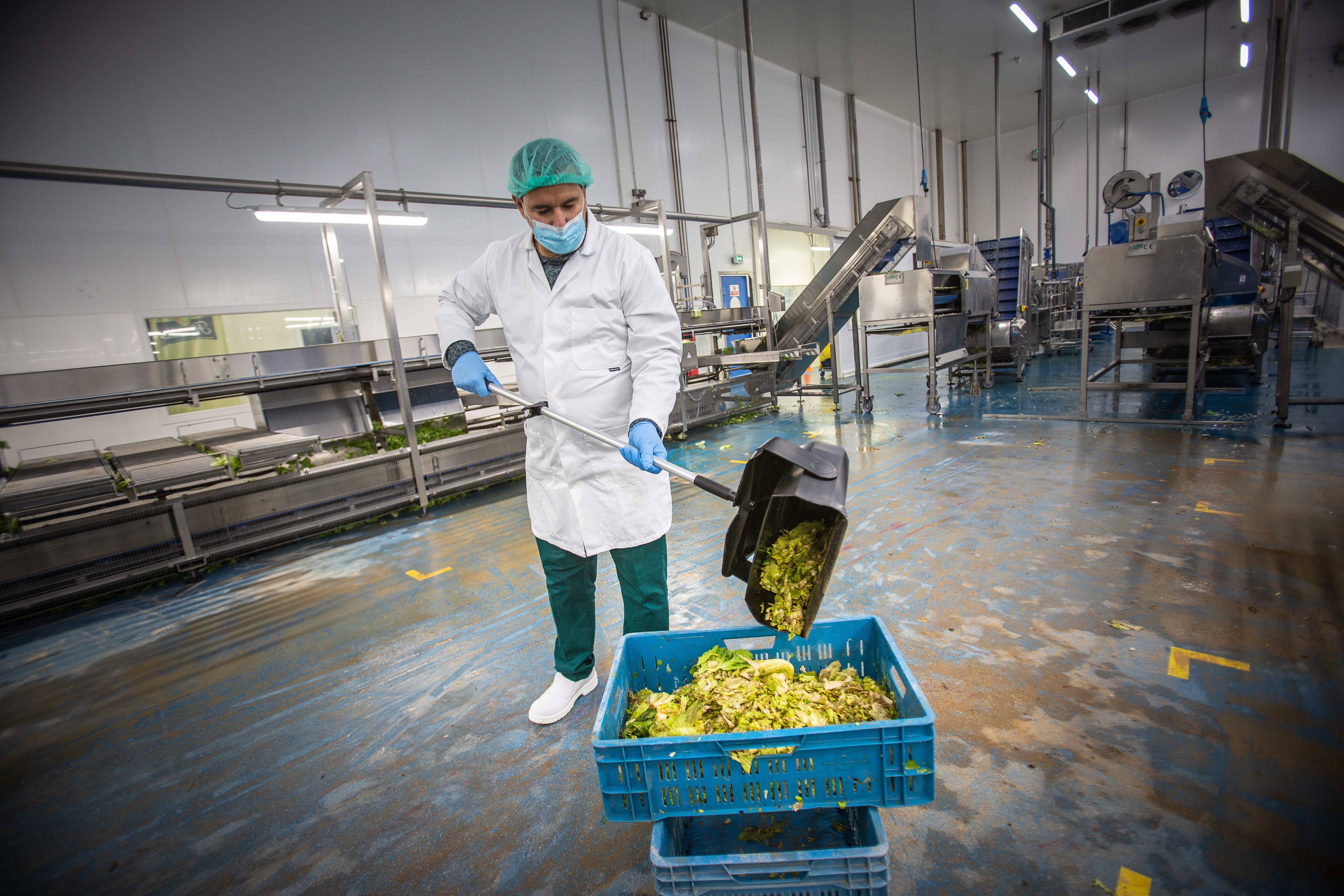 Vikan Dustpan set, closable with broom, 350 mm, Medium, Blue