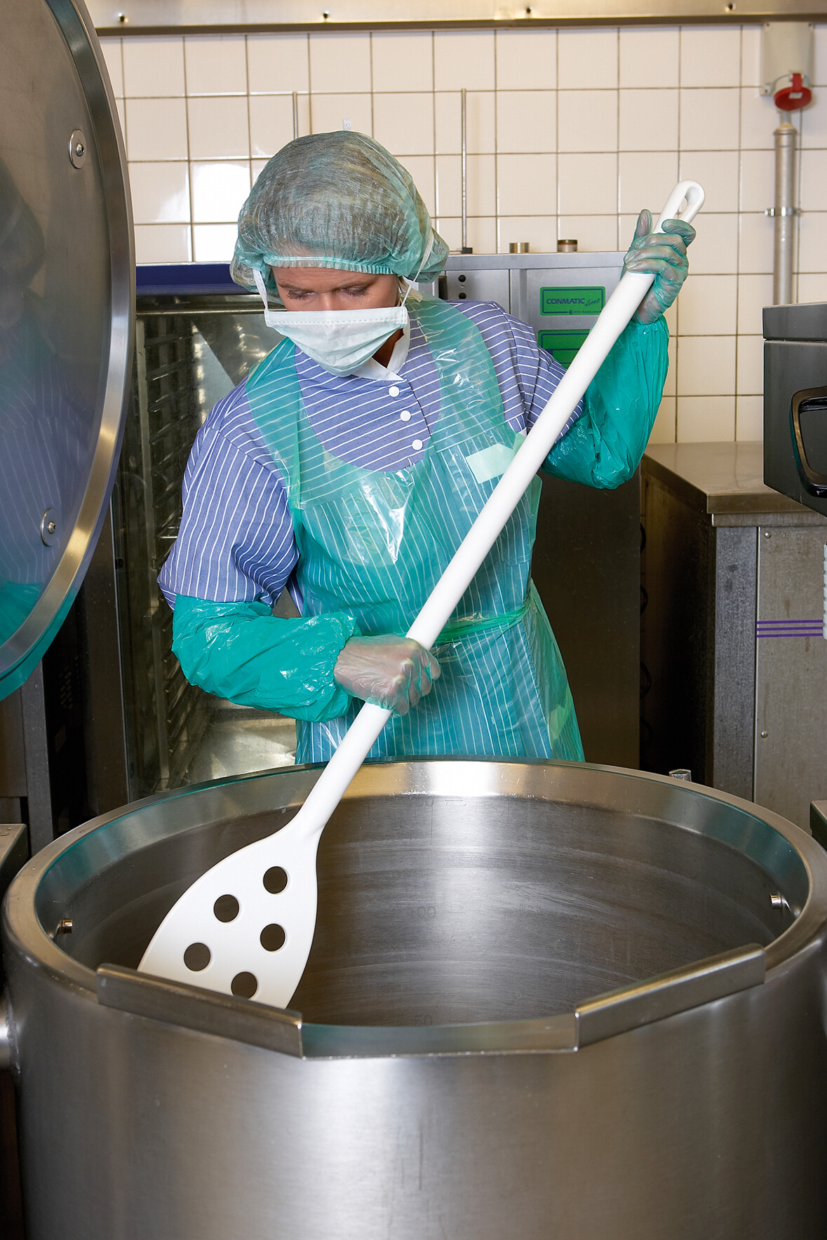 Vikan Mixer w/Holes, Ø31 mm, 1200 mm,  White