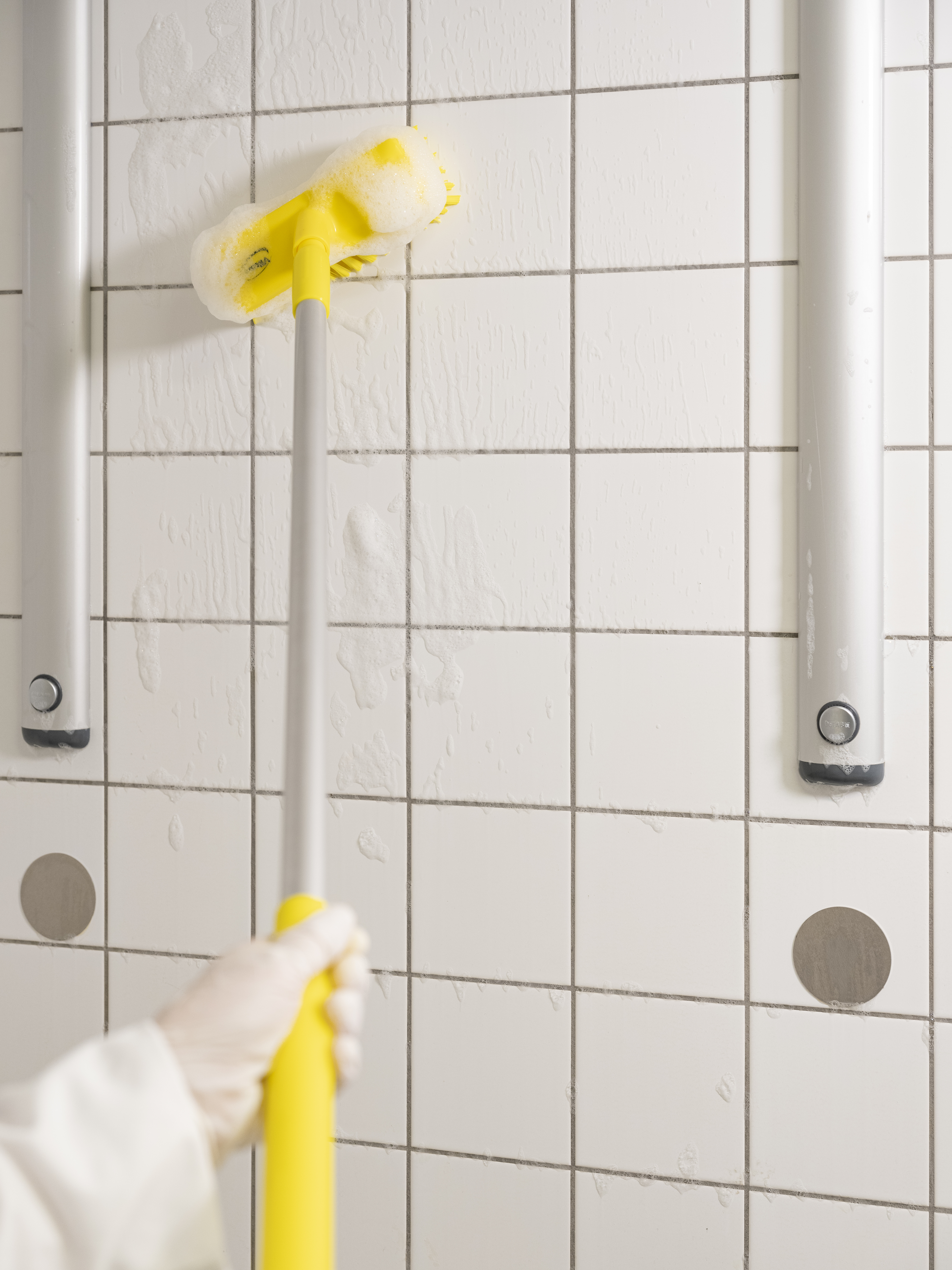 Vikan Aluminum Handle, Ø31 mm, 1510 mm, Blue