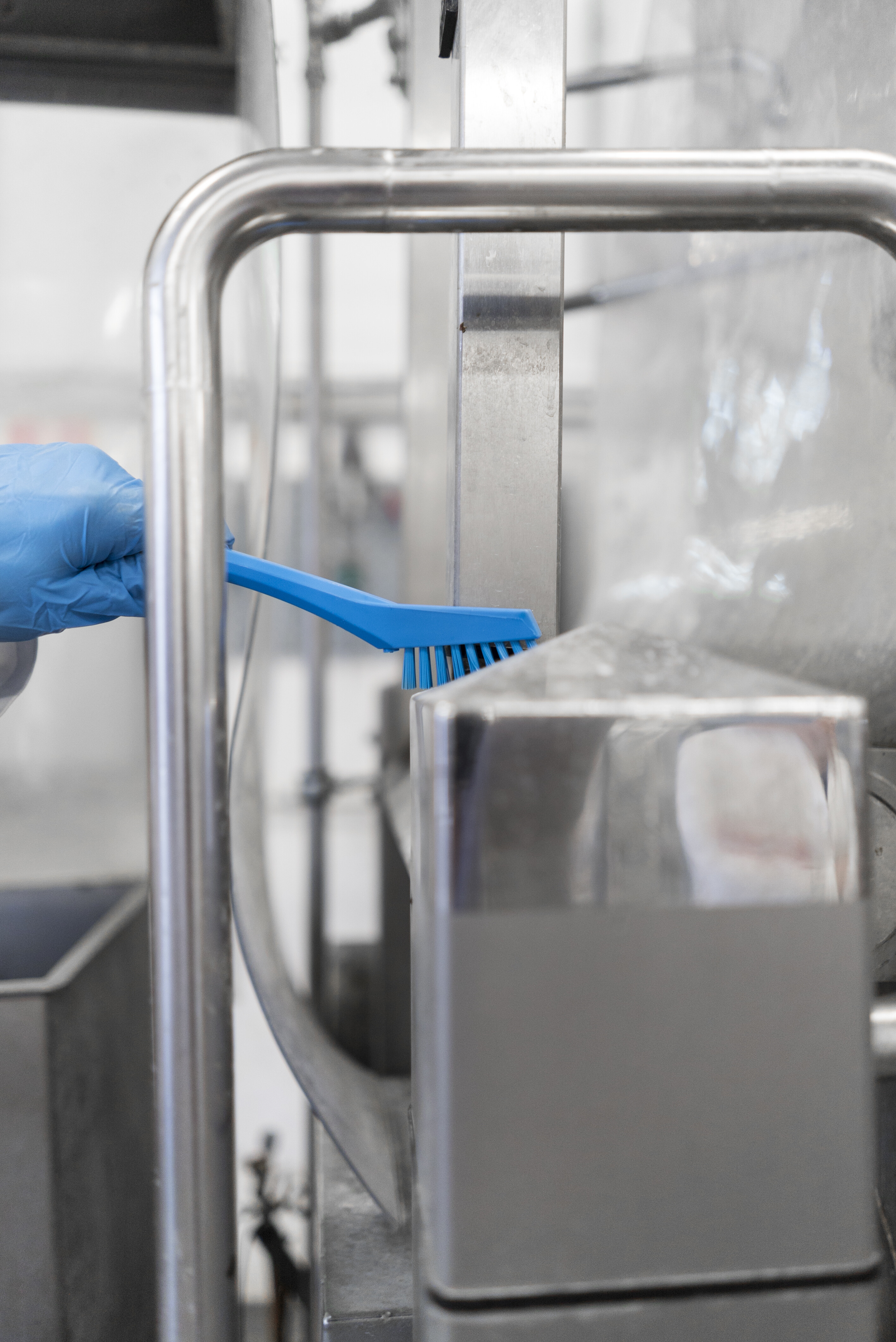 Vikan Detail Brush, 205 mm, Very hard, Blue