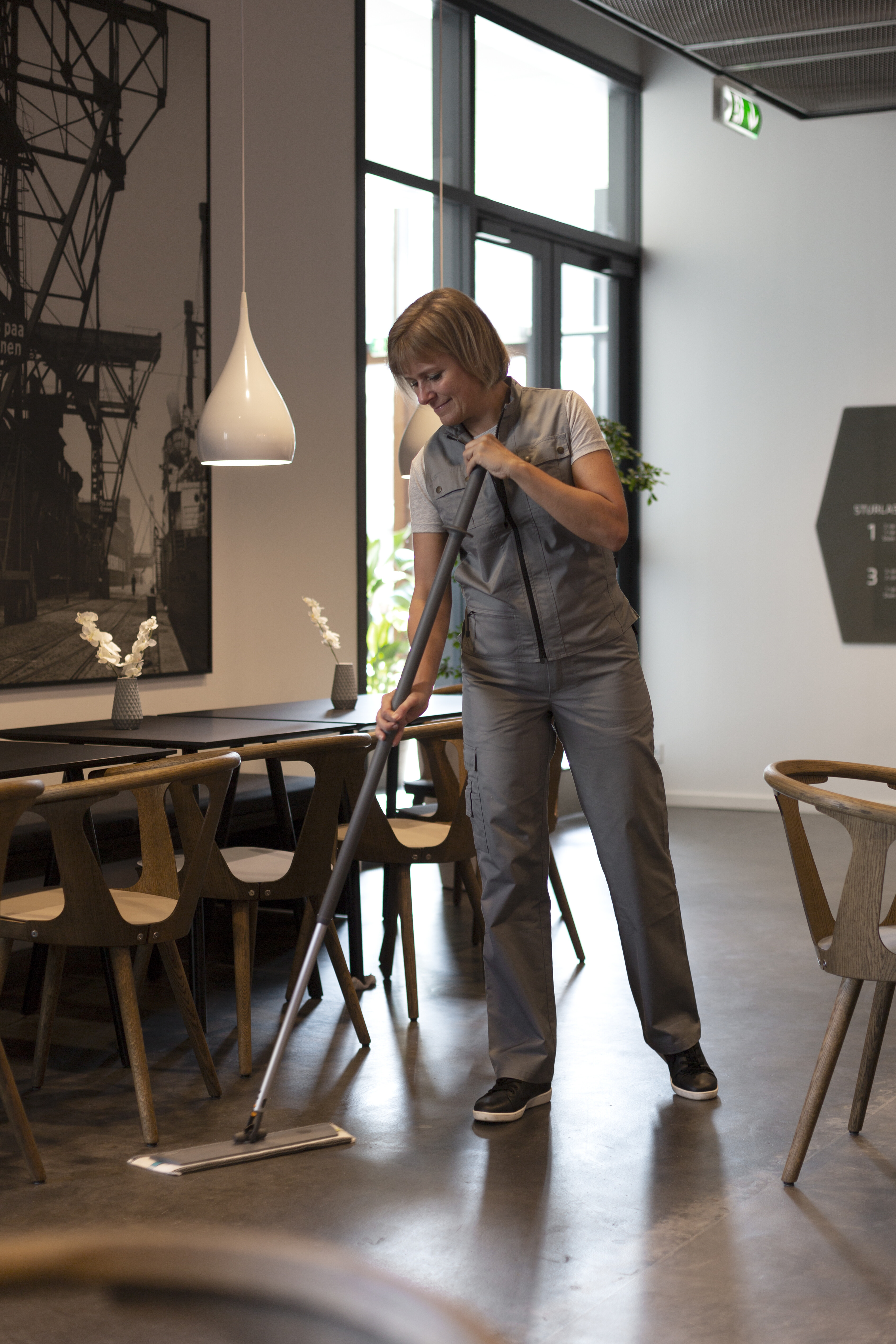 Vikan Mop frame, Hook & Loop, 40 cm, Grey