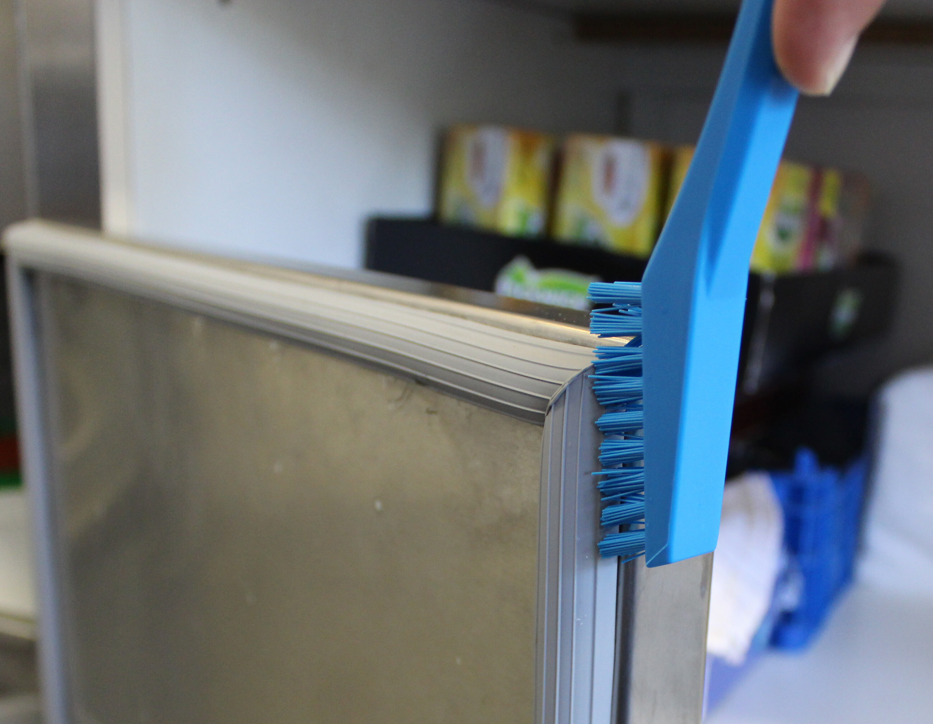 Vikan Detail Brush, 205 mm, Very hard, Blue