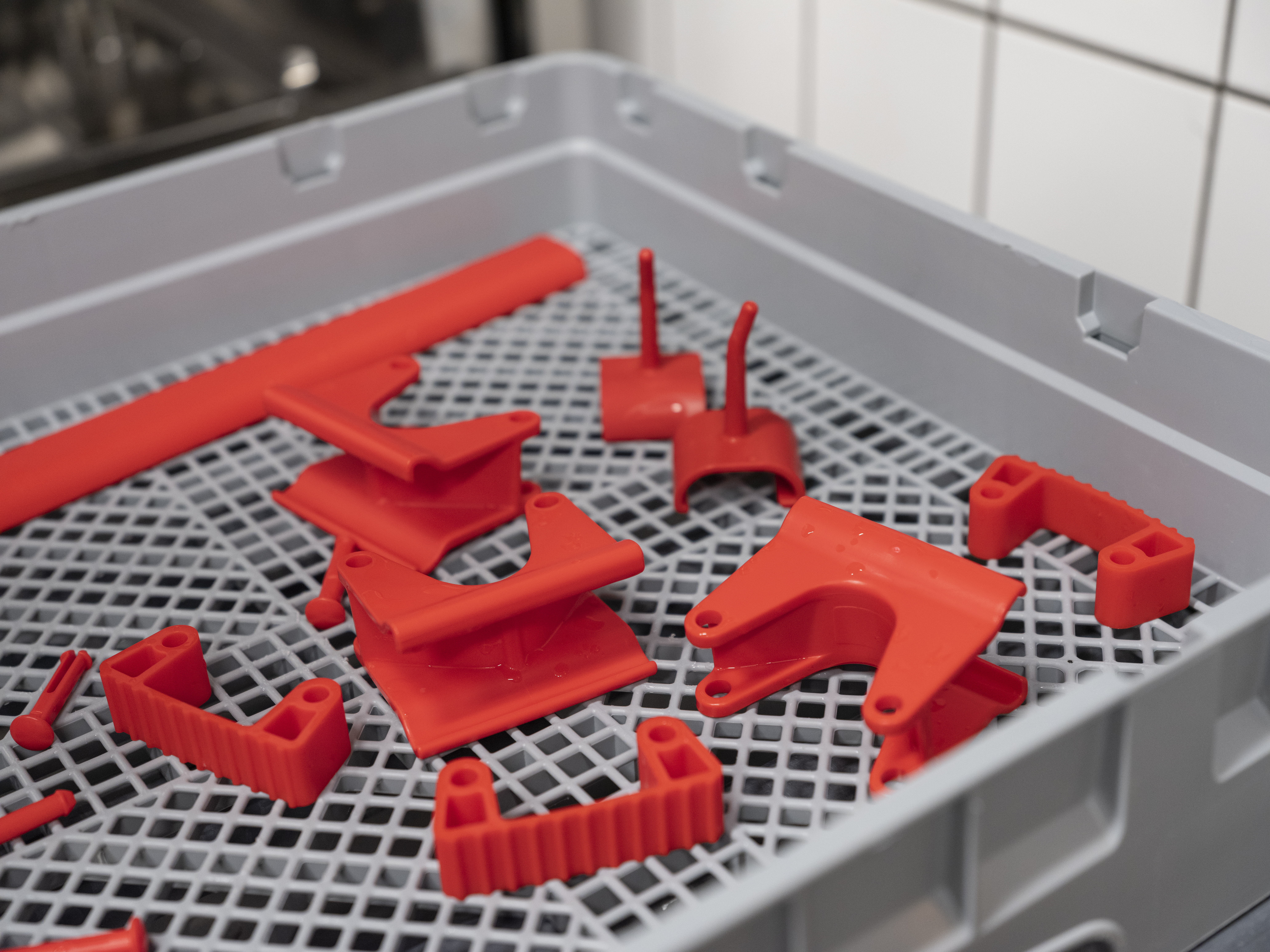 Vikan Hygienic Hi-Flex Wall Bracket System, 420 mm, Blue