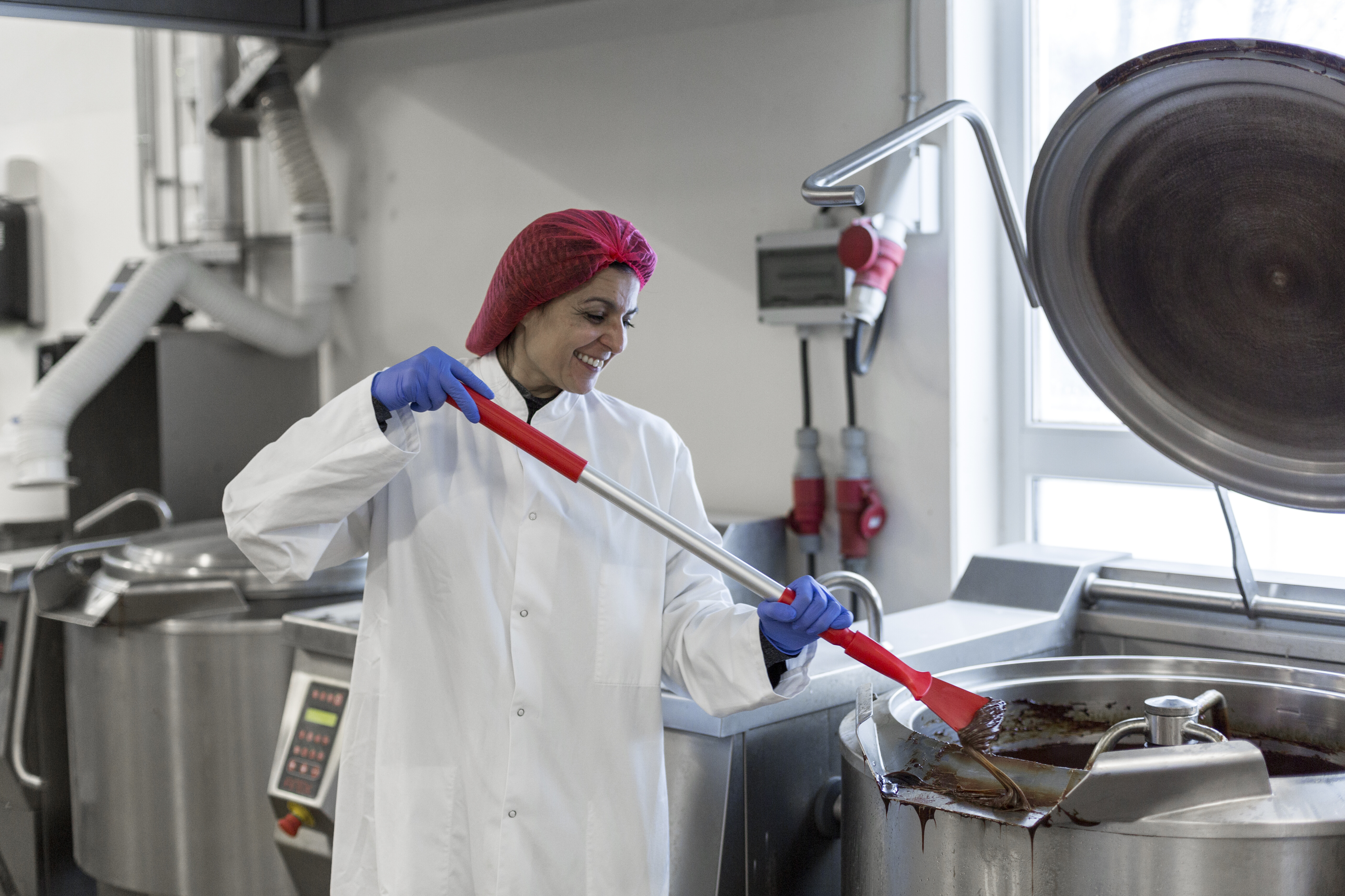 Vikan Nylon Scraper with Threaded Handle, 100 mm, Blue