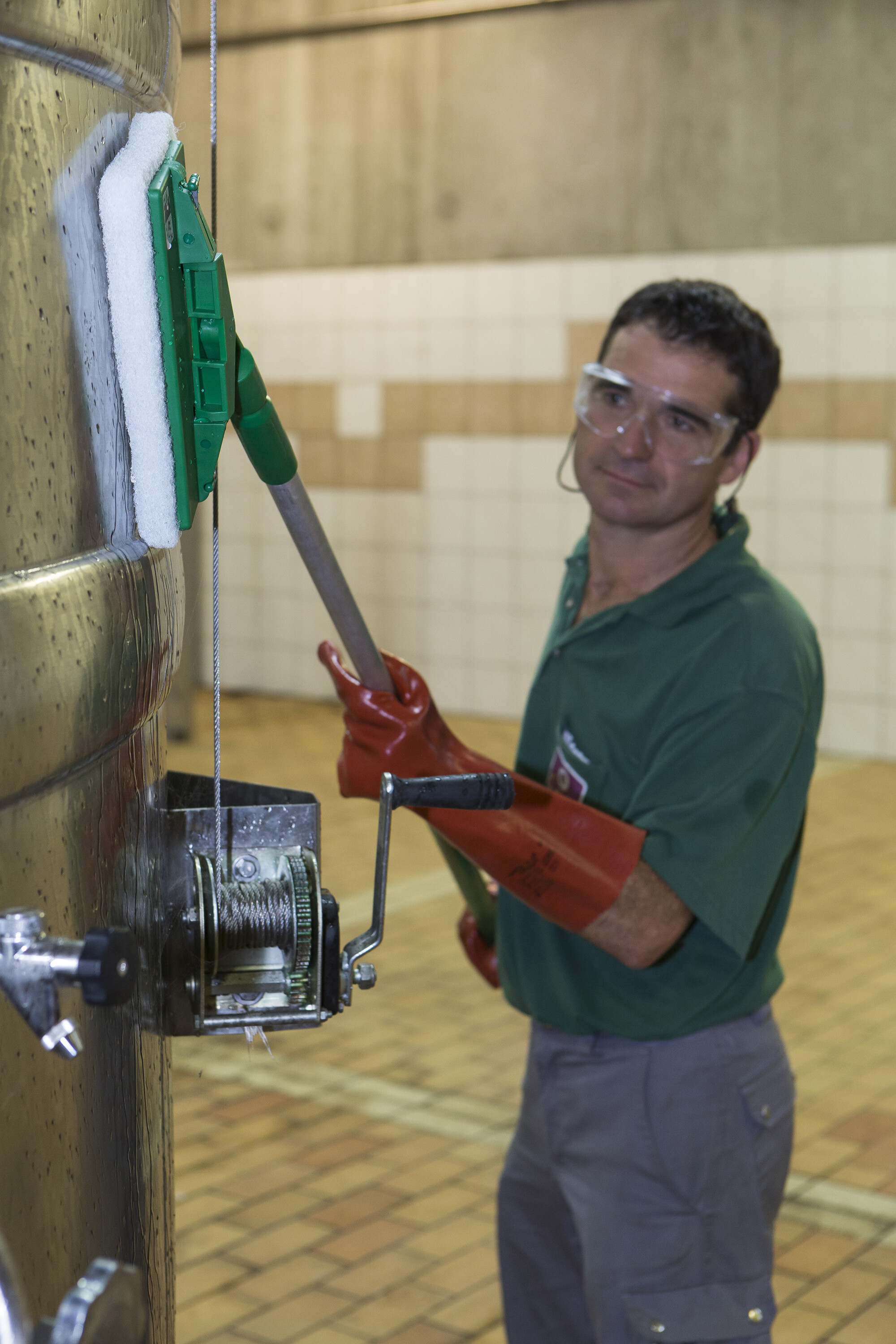 Vikan Aluminum Handle, Ø31 mm, 1510 mm, Blue