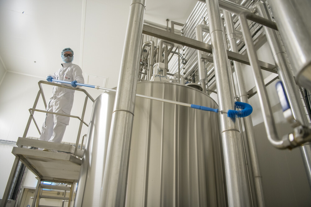 Vikan Aluminum Telescopic handle, 1575 mm, , Blue