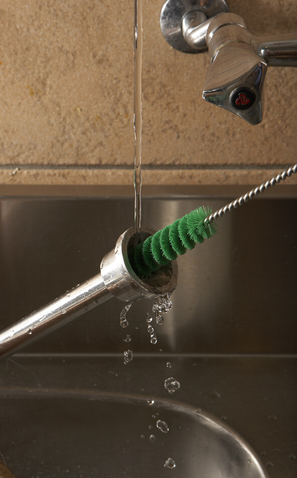 Vikan Tube Brush, Ø20 mm, 500 mm, Medium, Blue