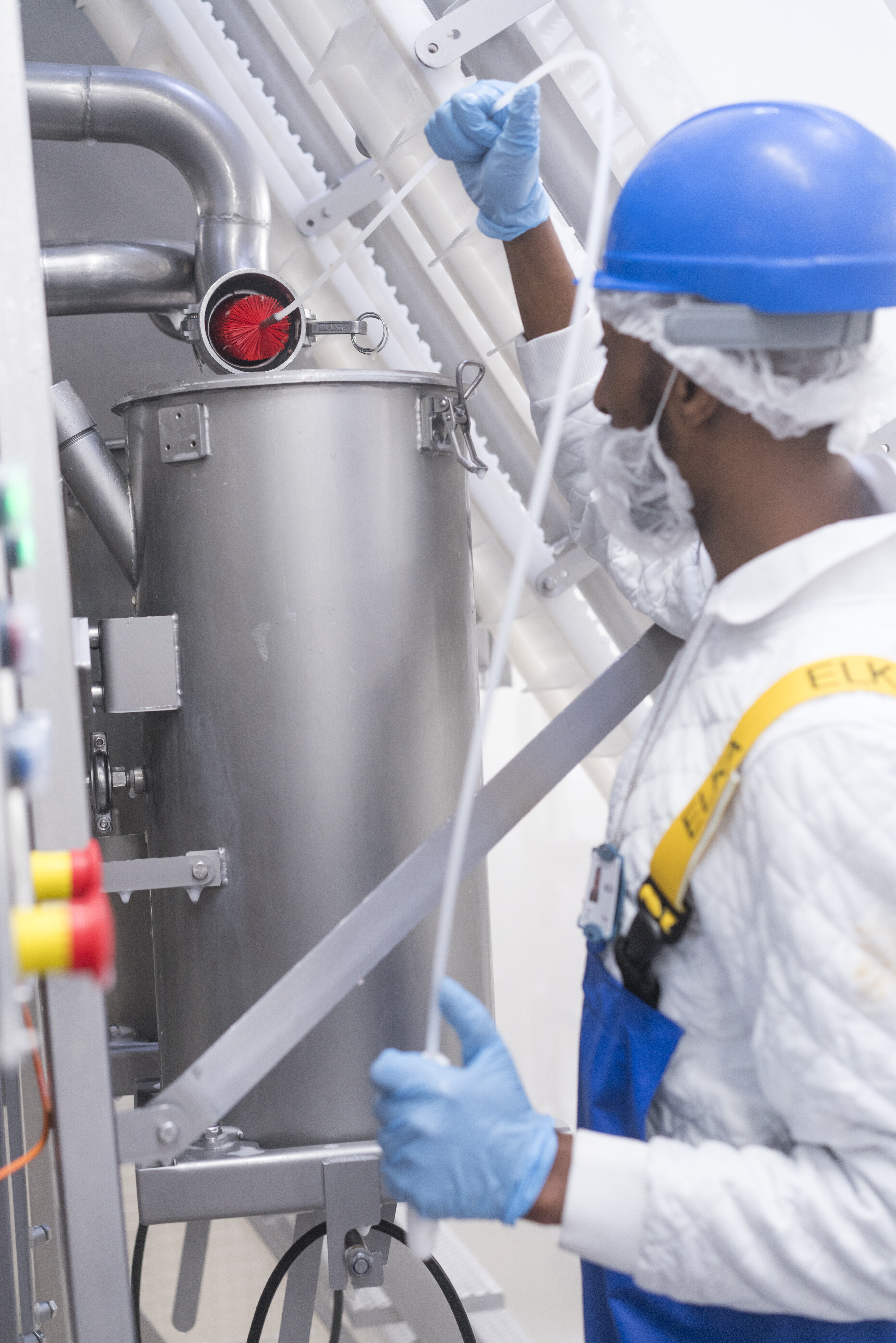 Vikan Tube Brush f/flexible handle 53515 or 53525, Ø60 mm, 200 mm, Medium, Blue