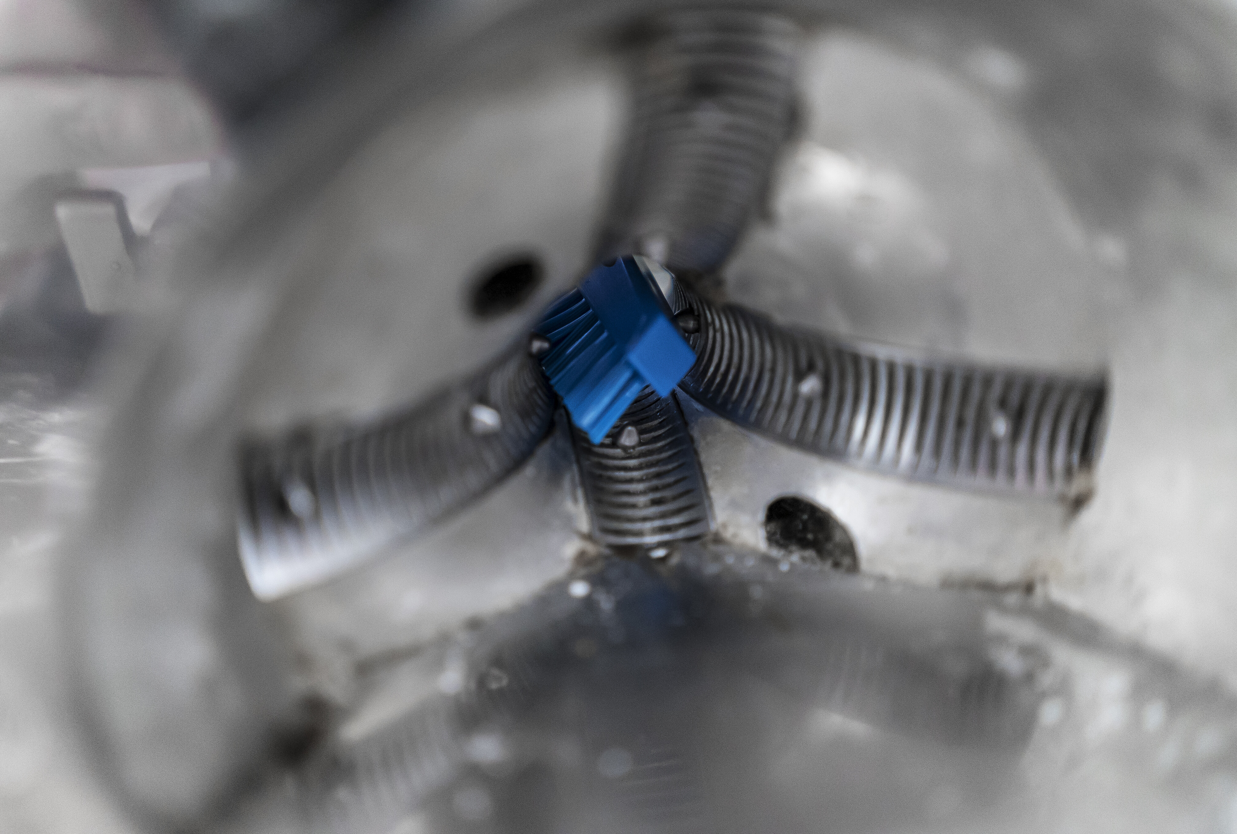 Vikan Detail Brush, 205 mm, Very hard, Blue