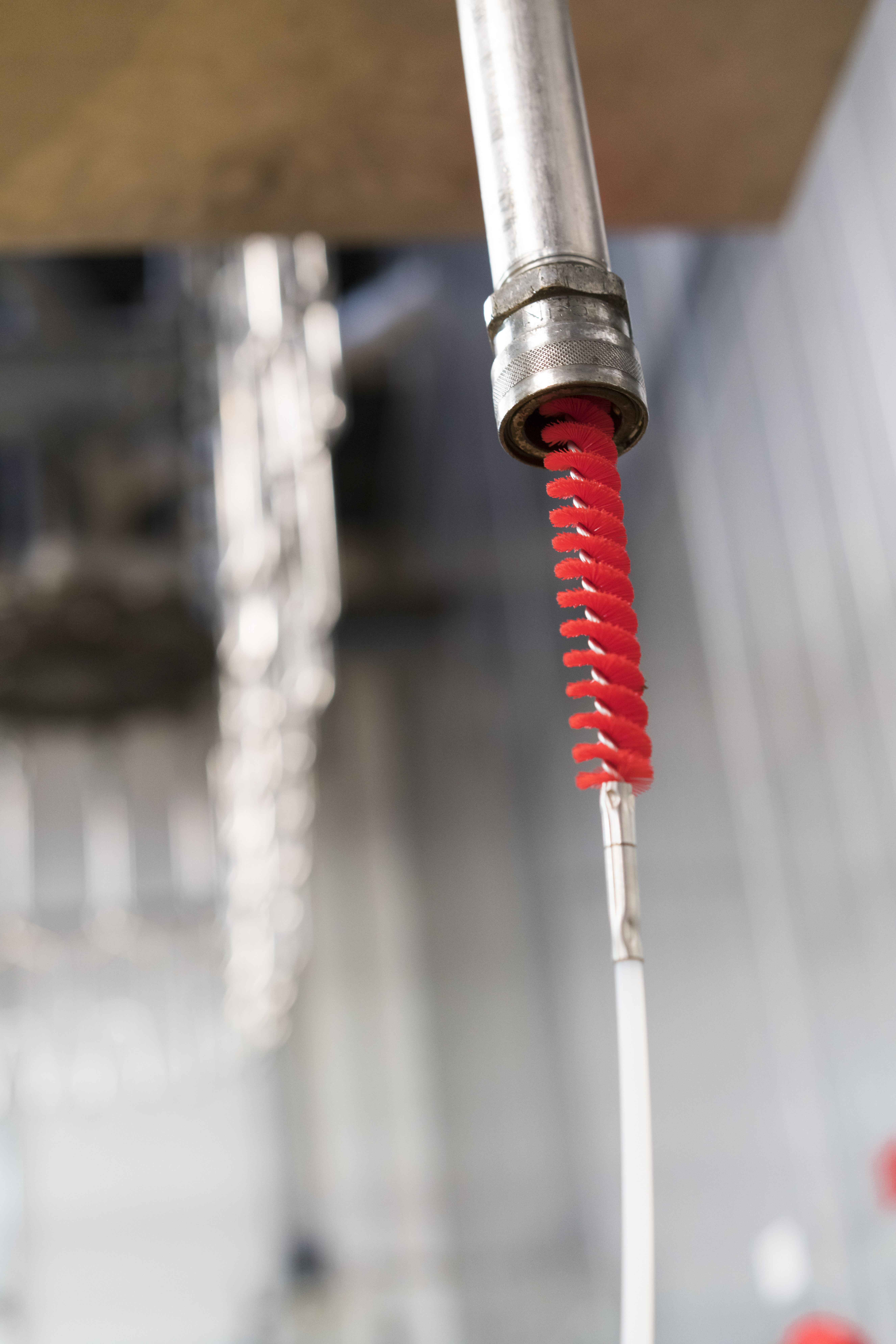 Vikan Tube Brush, Ø15 mm, 310 mm, Hard, Blue