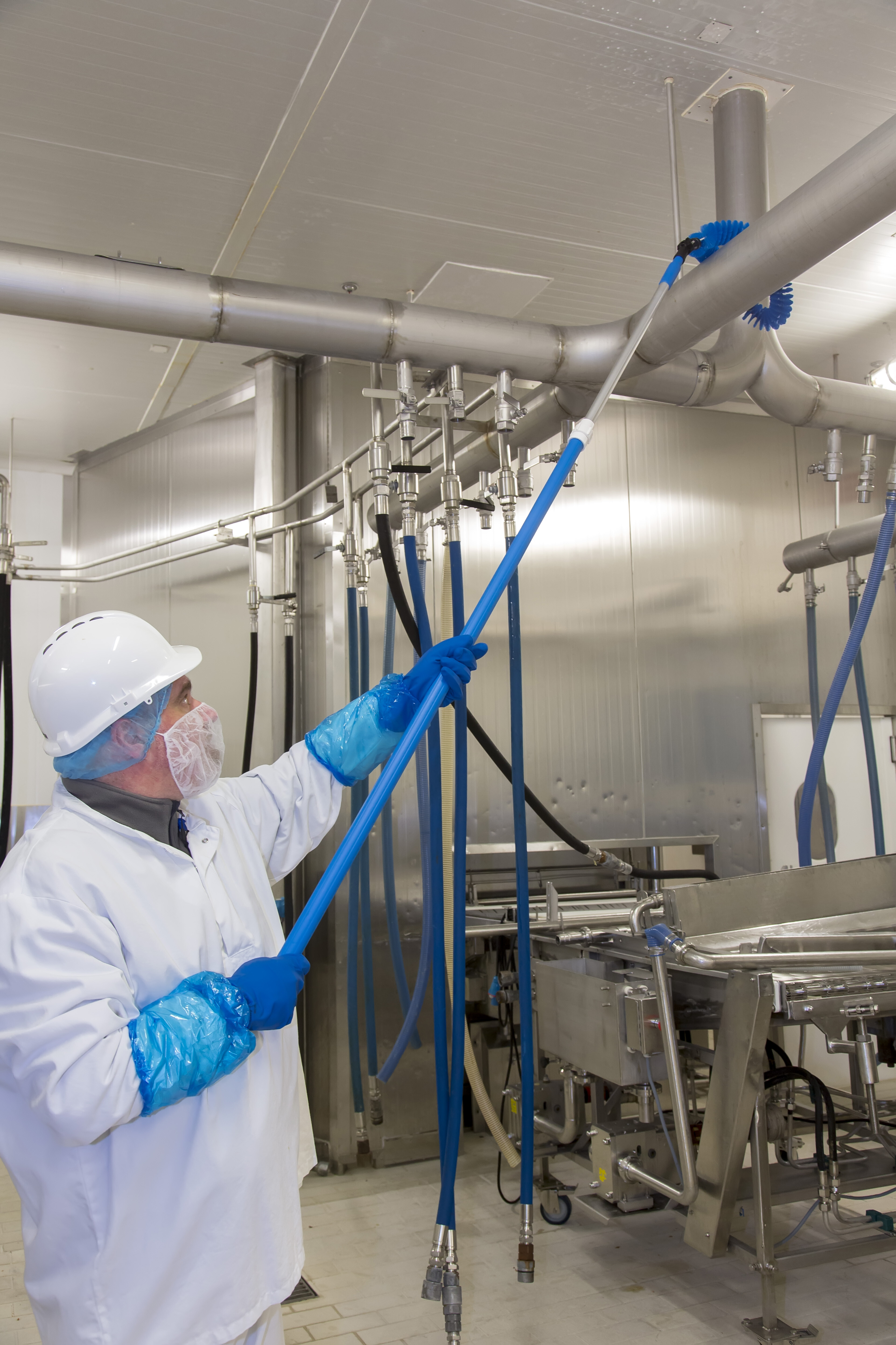 Vikan Pipe Exterior Brush, 510 mm, Medium, Blue