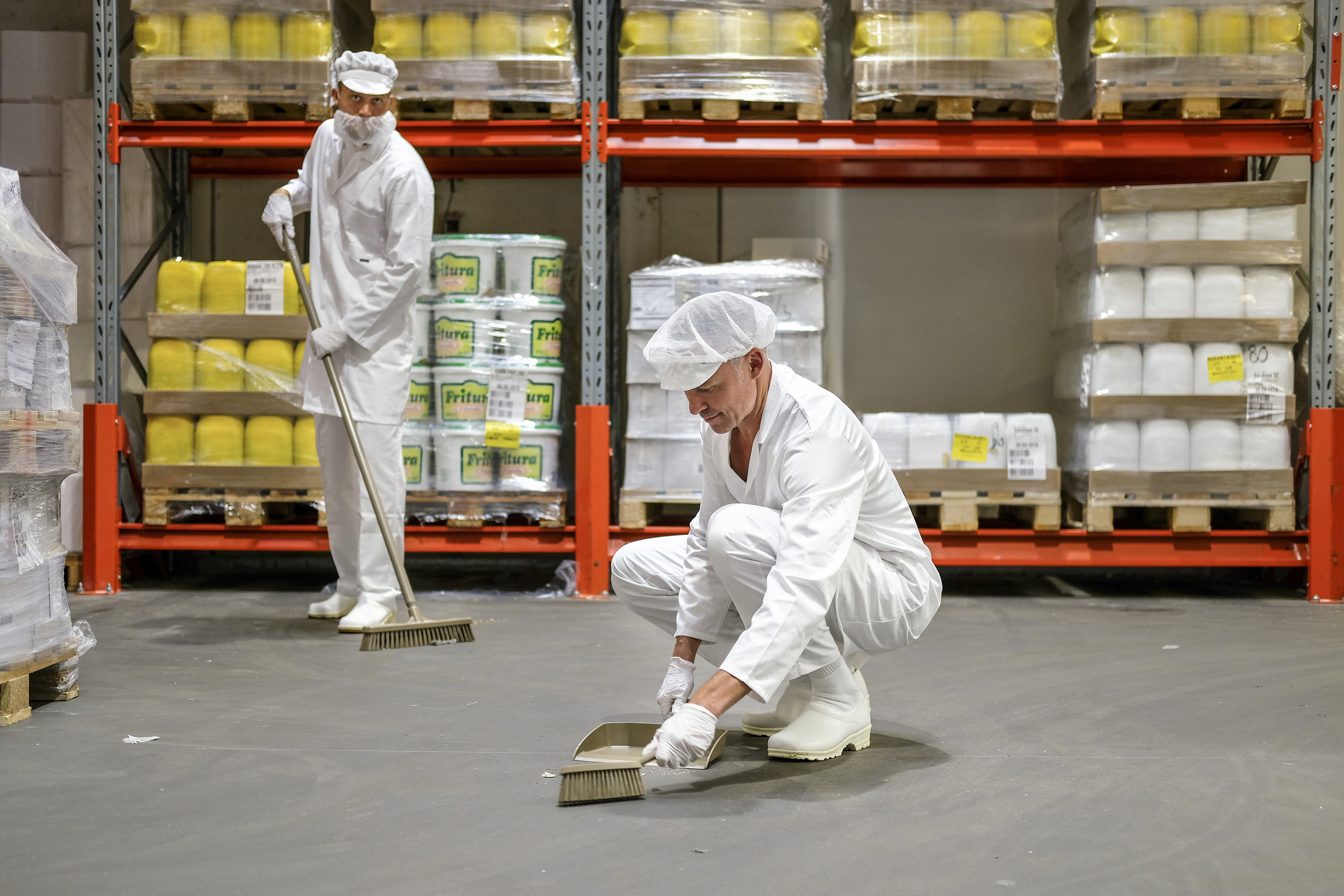 Vikan Hand Brush, 330 mm, Medium, Blue