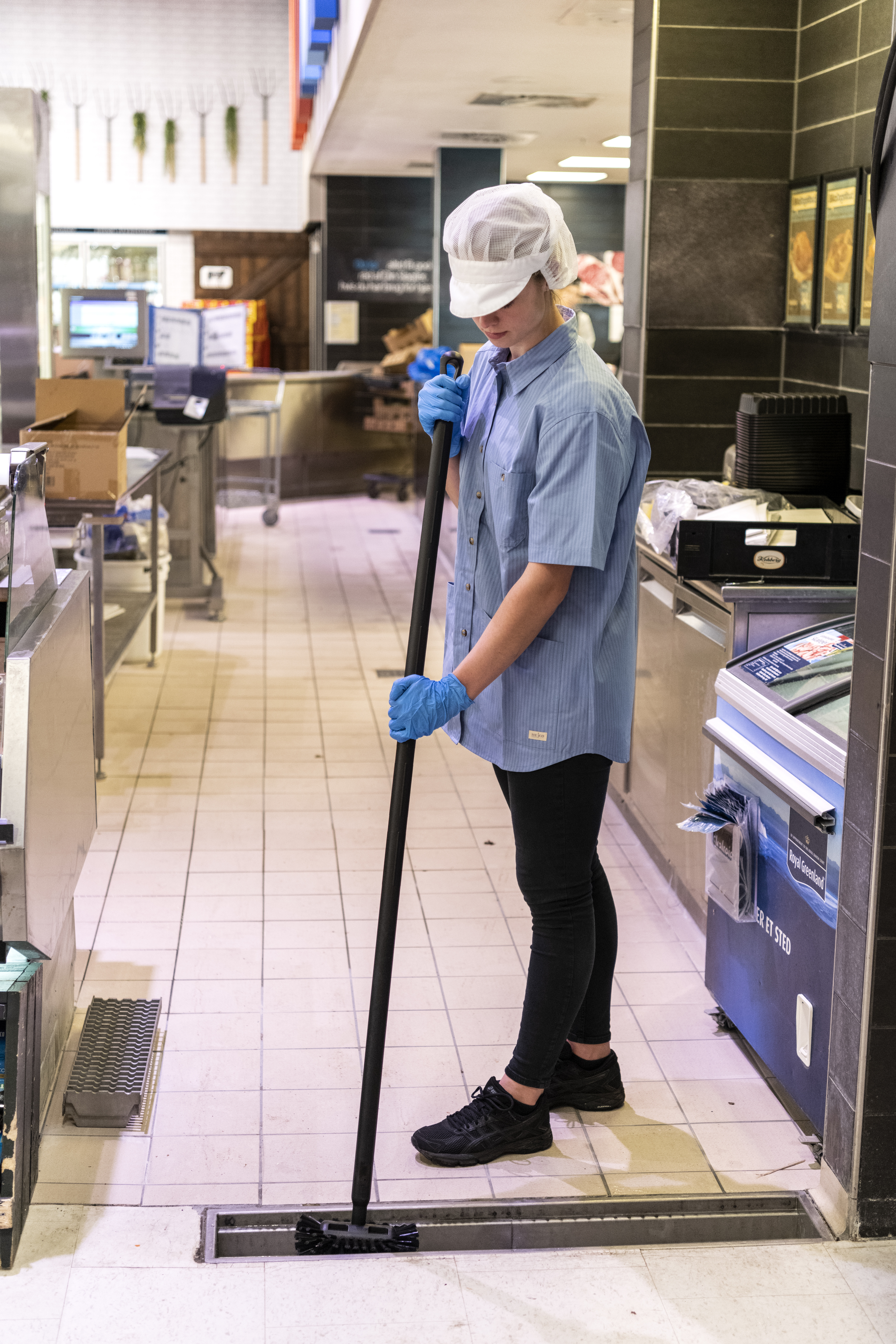 Vikan Tank Brush, 205 mm, Hard, Blue