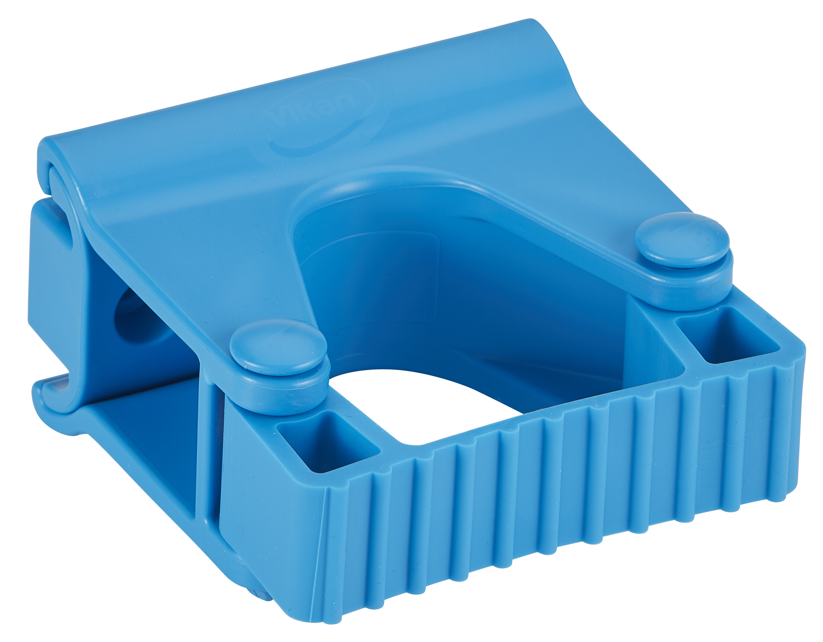 Vikan, Hygienic Wall Bracket, Grip Band Module, 82 mm, Blue