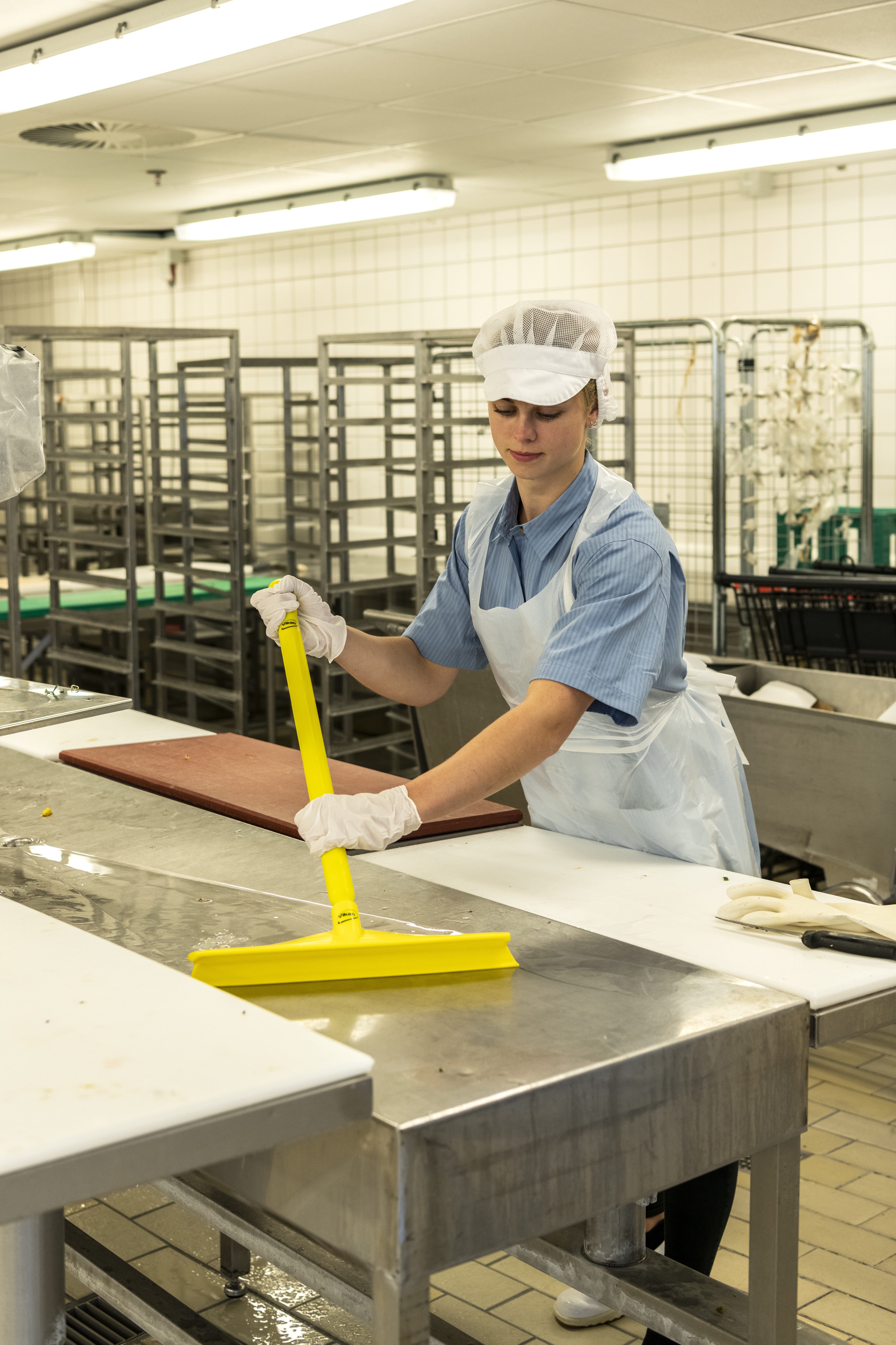 Vikan Ultra Hygienic Handle, Ø32 mm, 650 mm, Blue