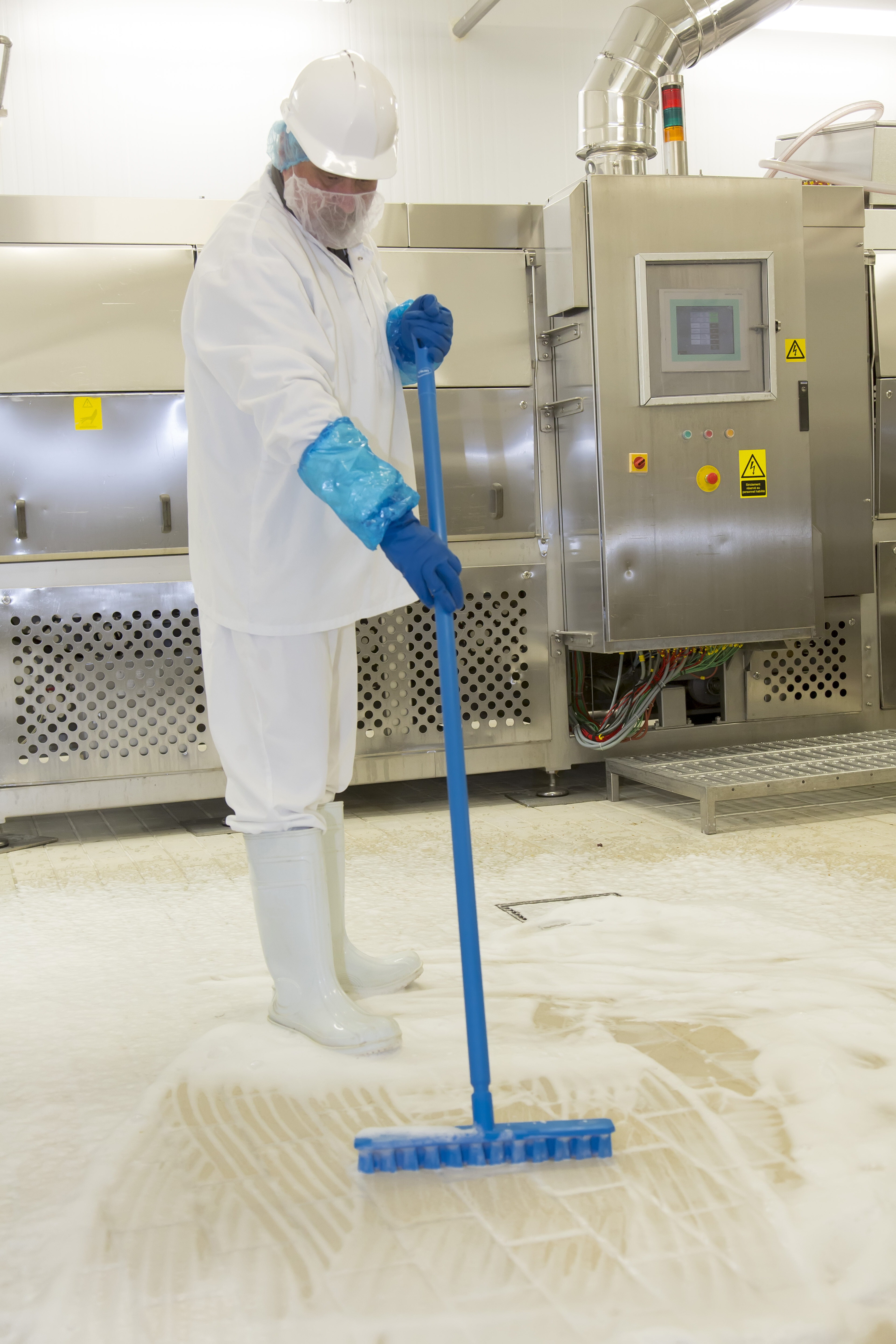 Vikan UST Deck Scrub, 400 mm, Hard, Blue