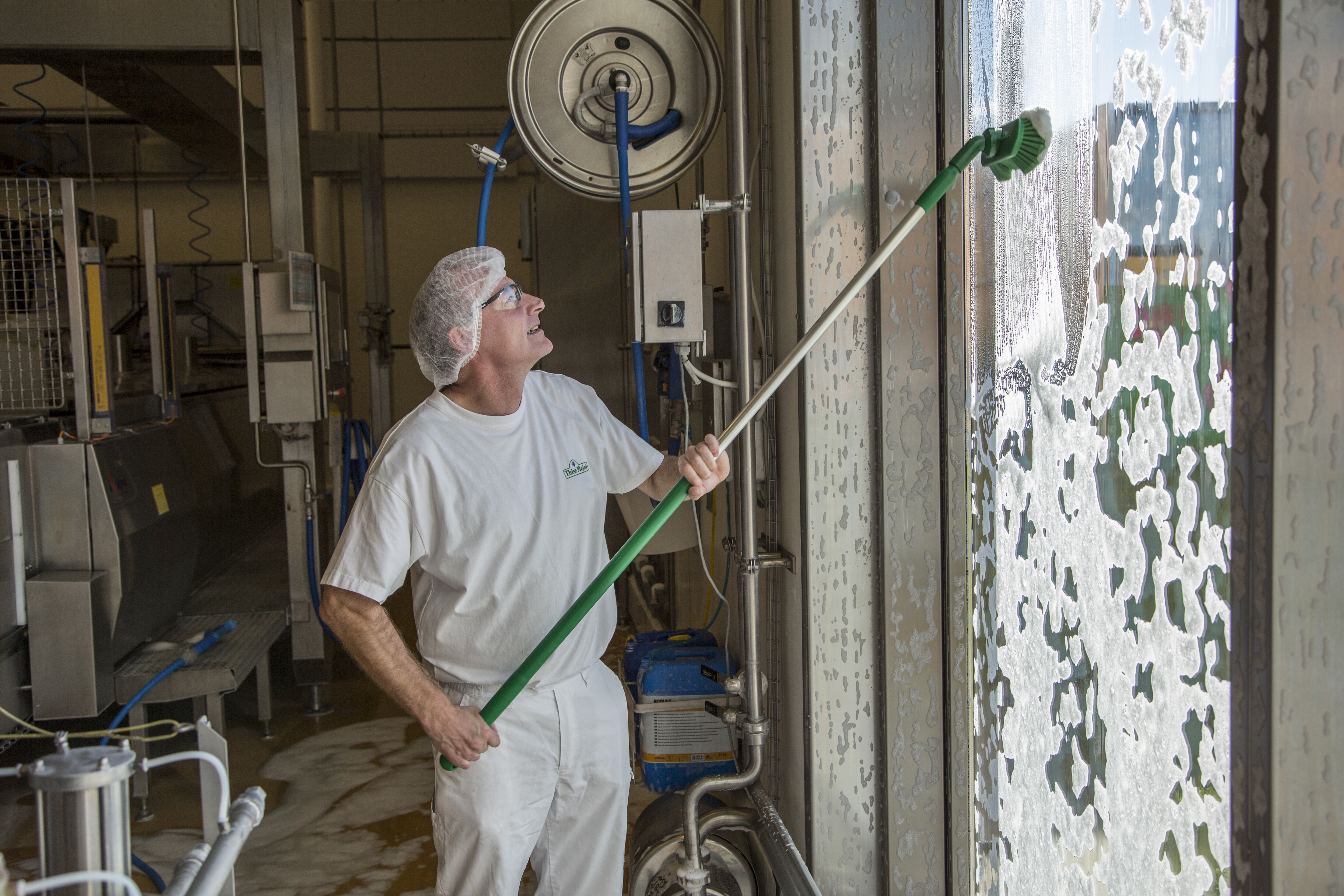 Vikan Aluminum Handle, Ø31 mm, 1510 mm, Blue