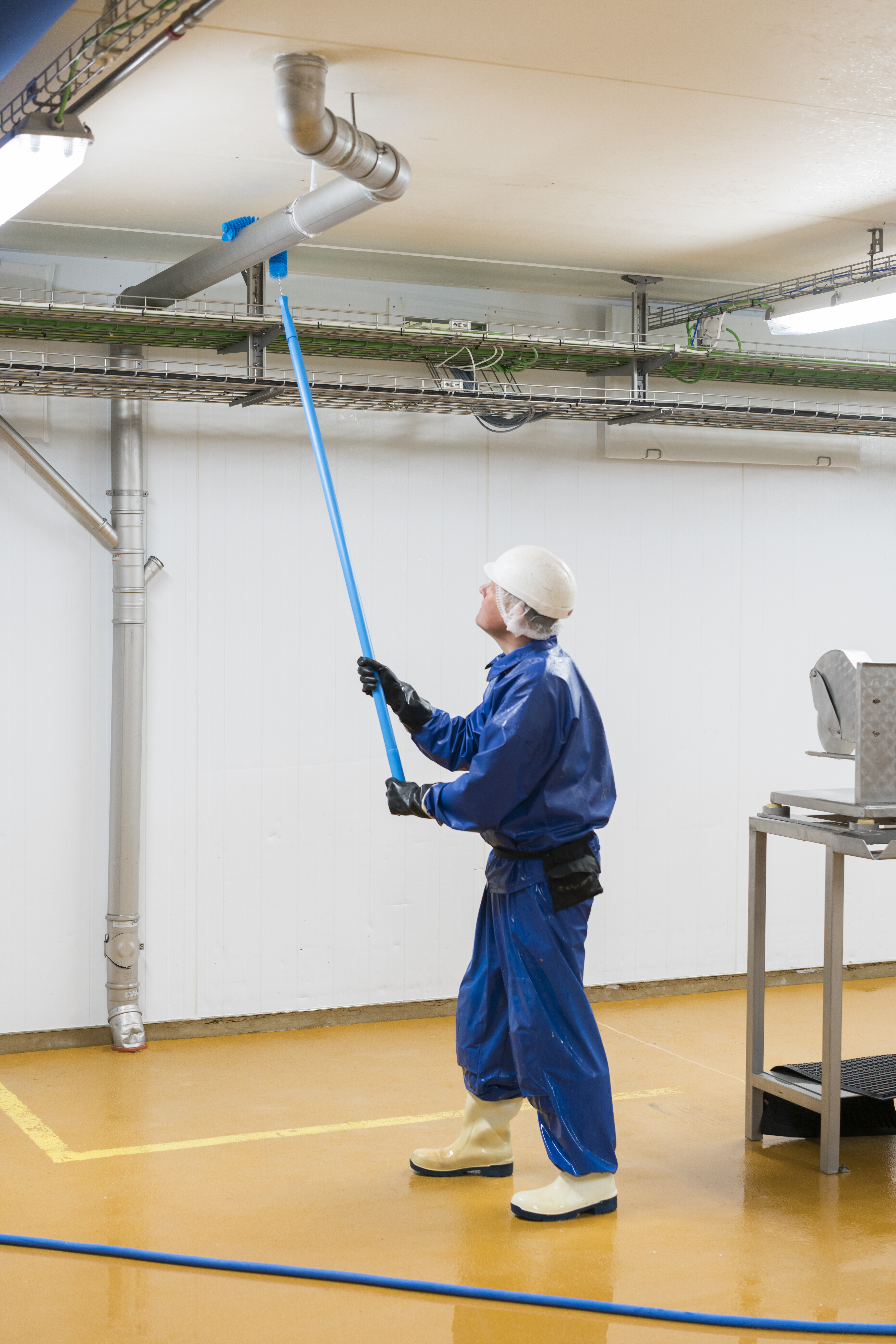 Vikan Pipe Exterior Brush, Ø55 mm, 360 mm, Medium, Blue