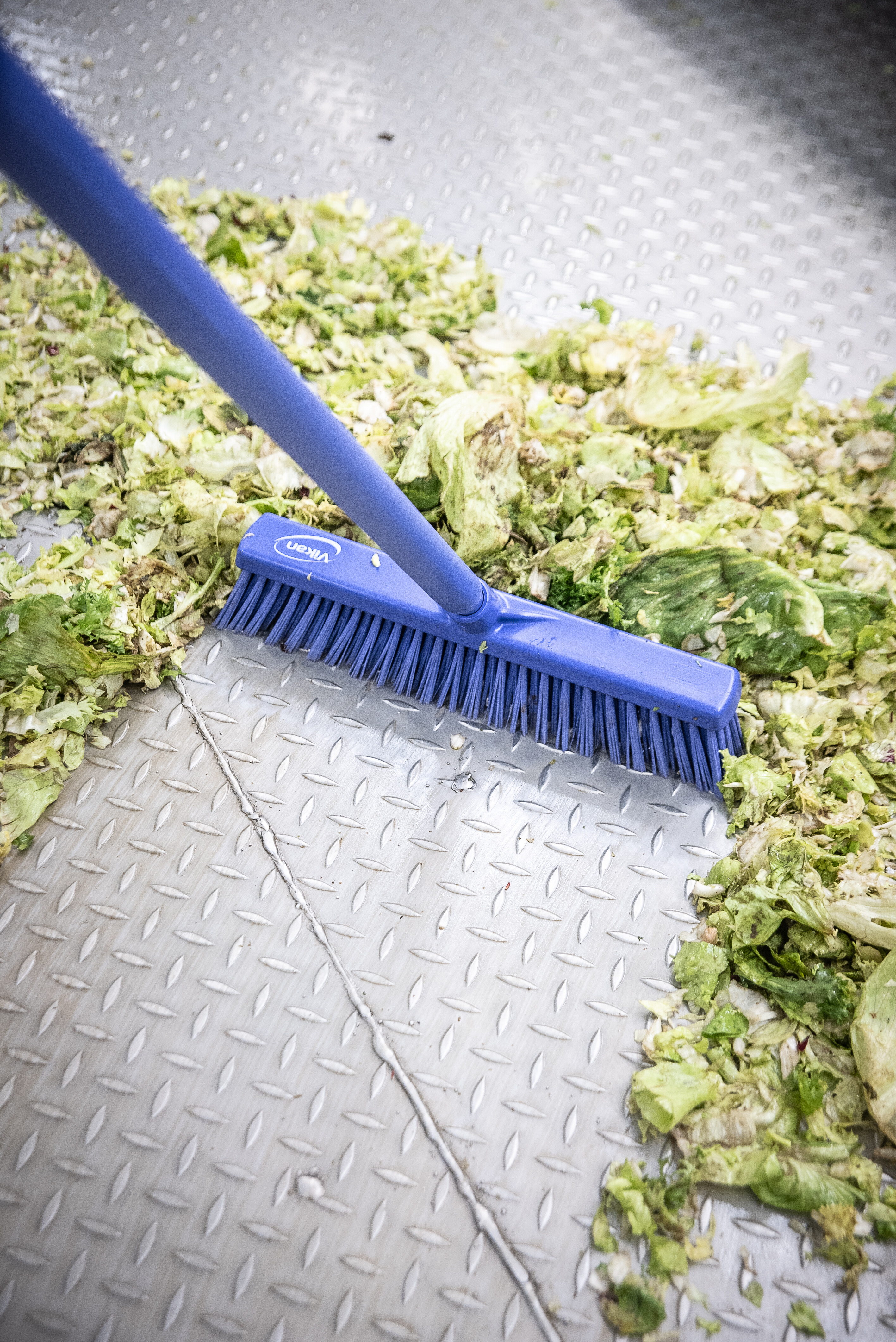 Vikan Broom, 410 mm, Soft, Blue