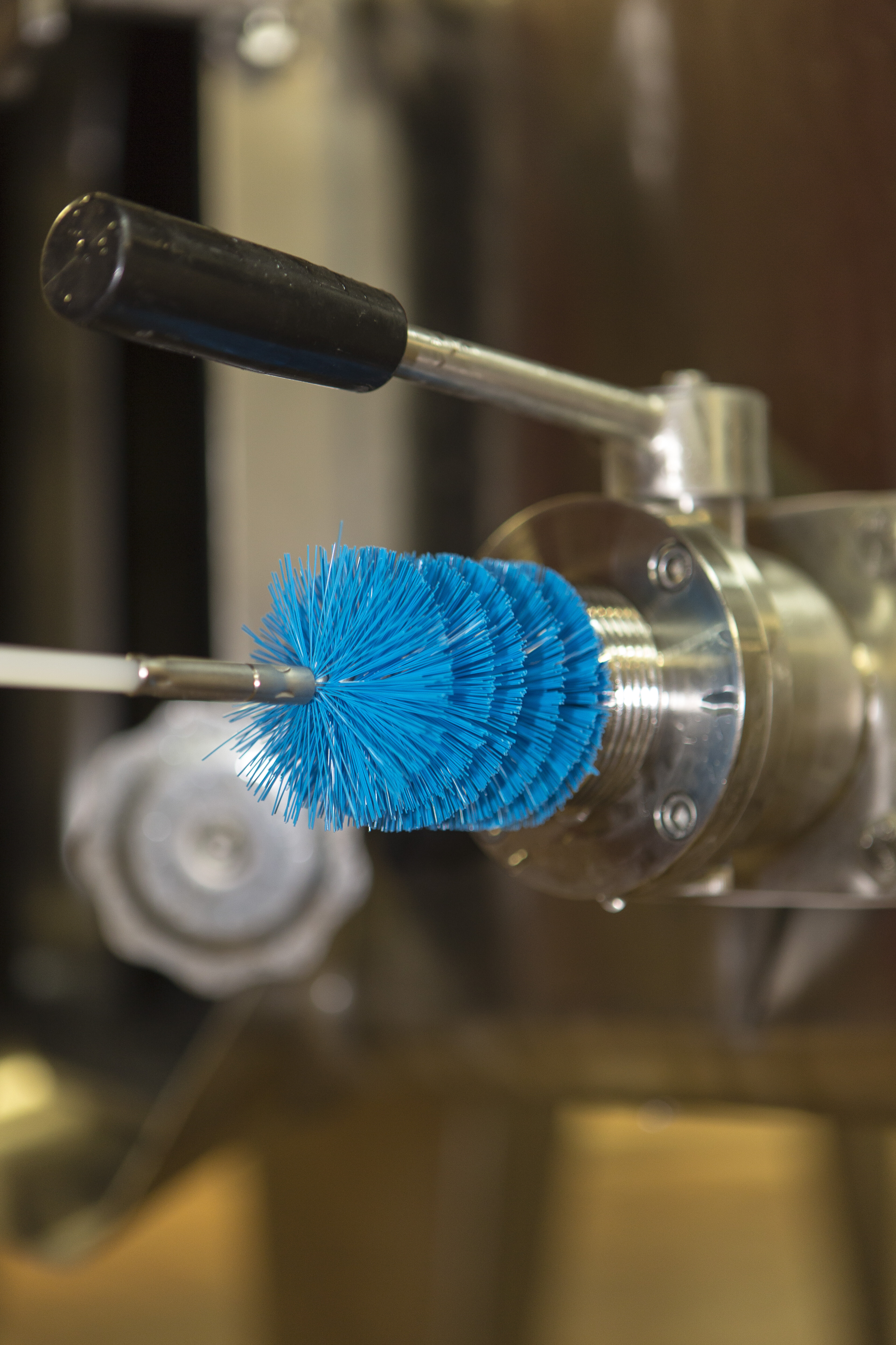 Vikan Tube Brush f/flexible handle 53515 or 53525, Ø60 mm, 200 mm, Medium, Blue