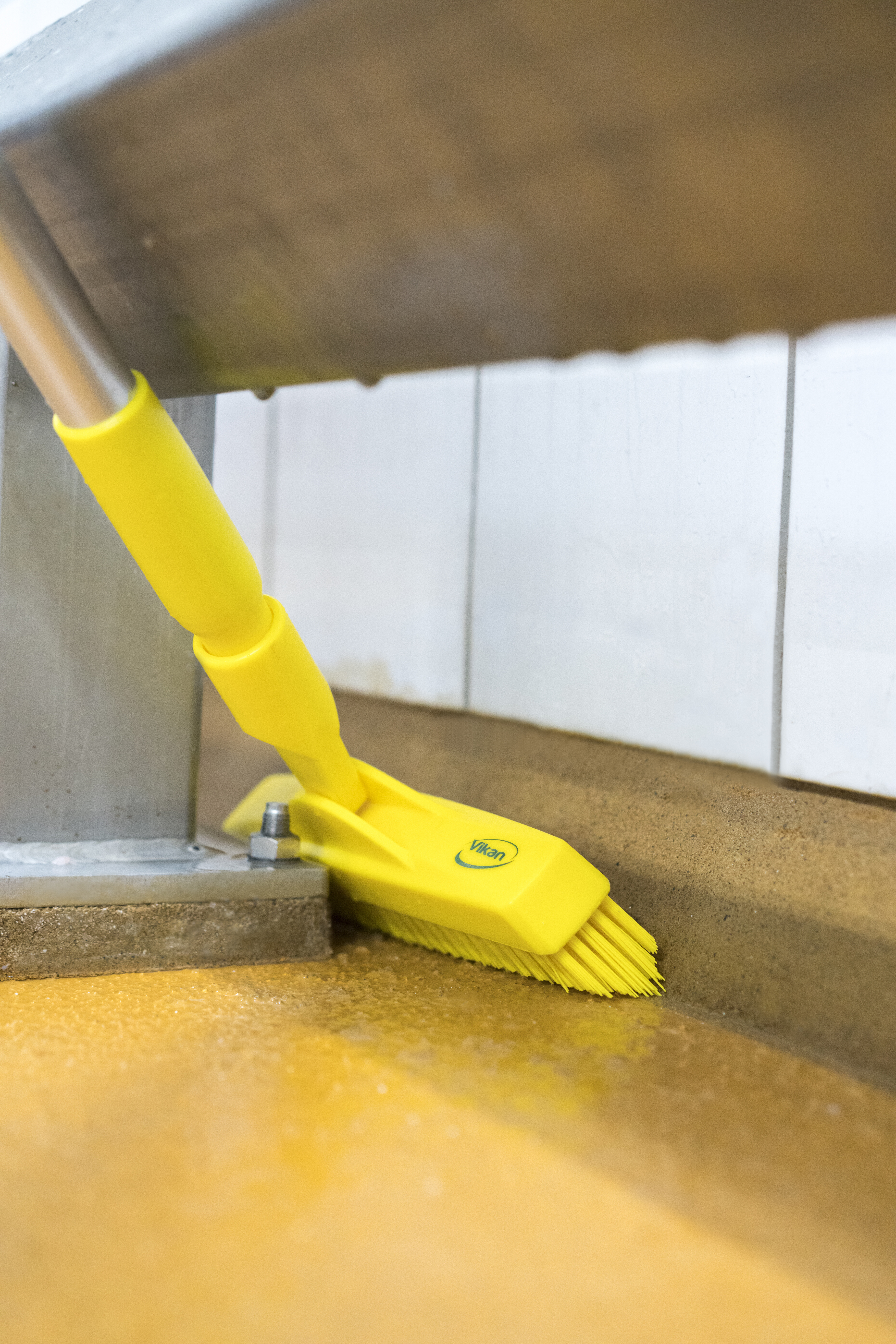 Vikan Aluminum Handle, Ø31 mm, 1310 mm, Blue