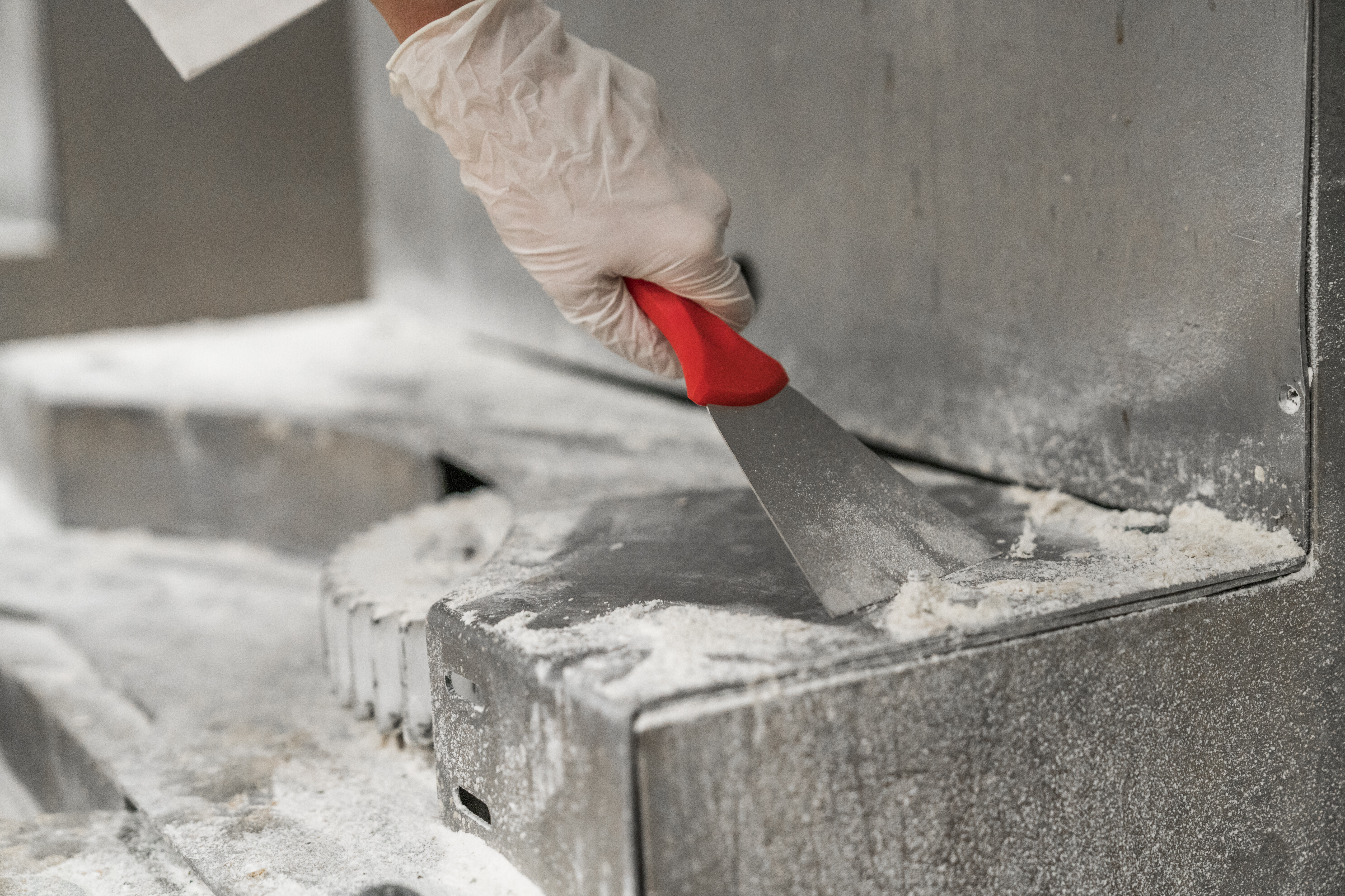 Vikan Stainless Steel Hand Scraper, 100 mm, Blue