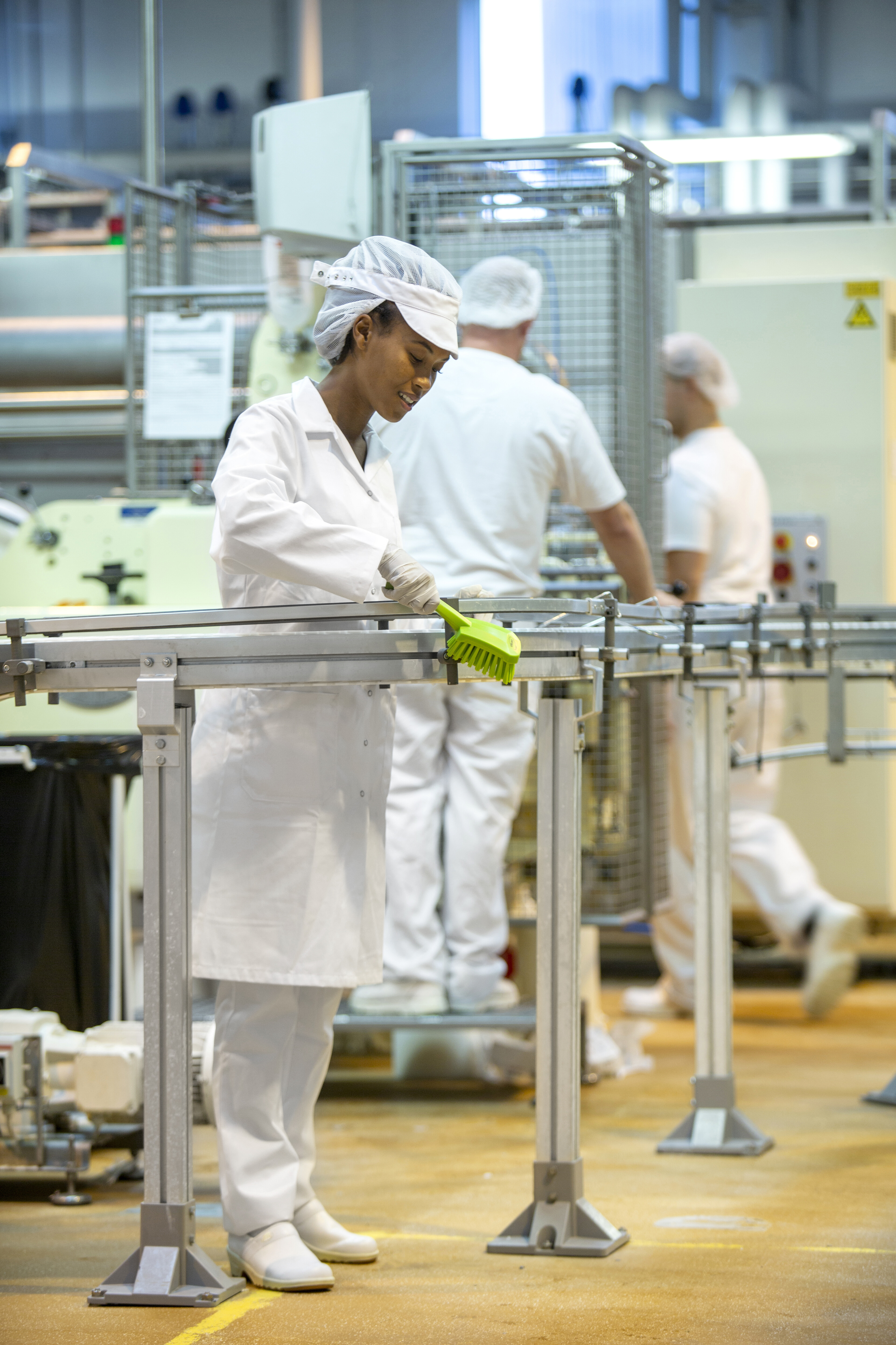 Vikan Washing Brush w/short Handle, 270 mm, Hard, Blue