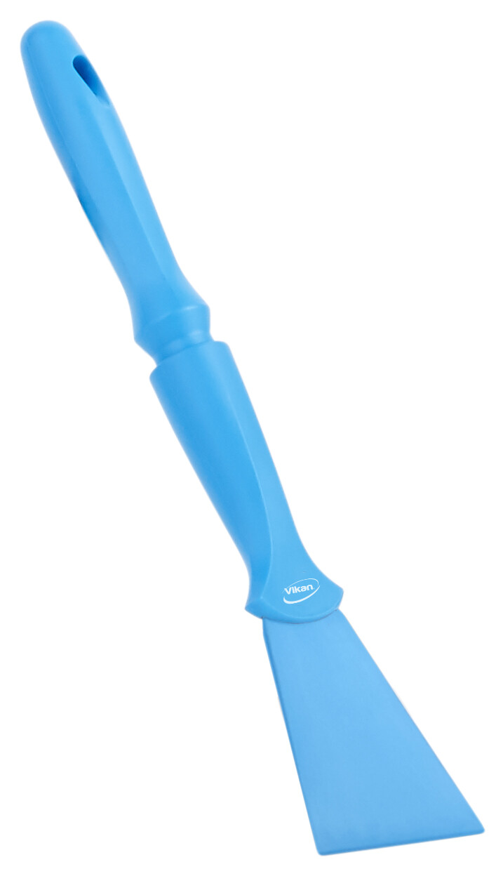 Vikan Nylon Scraper with Threaded Handle, 100 mm, Blue