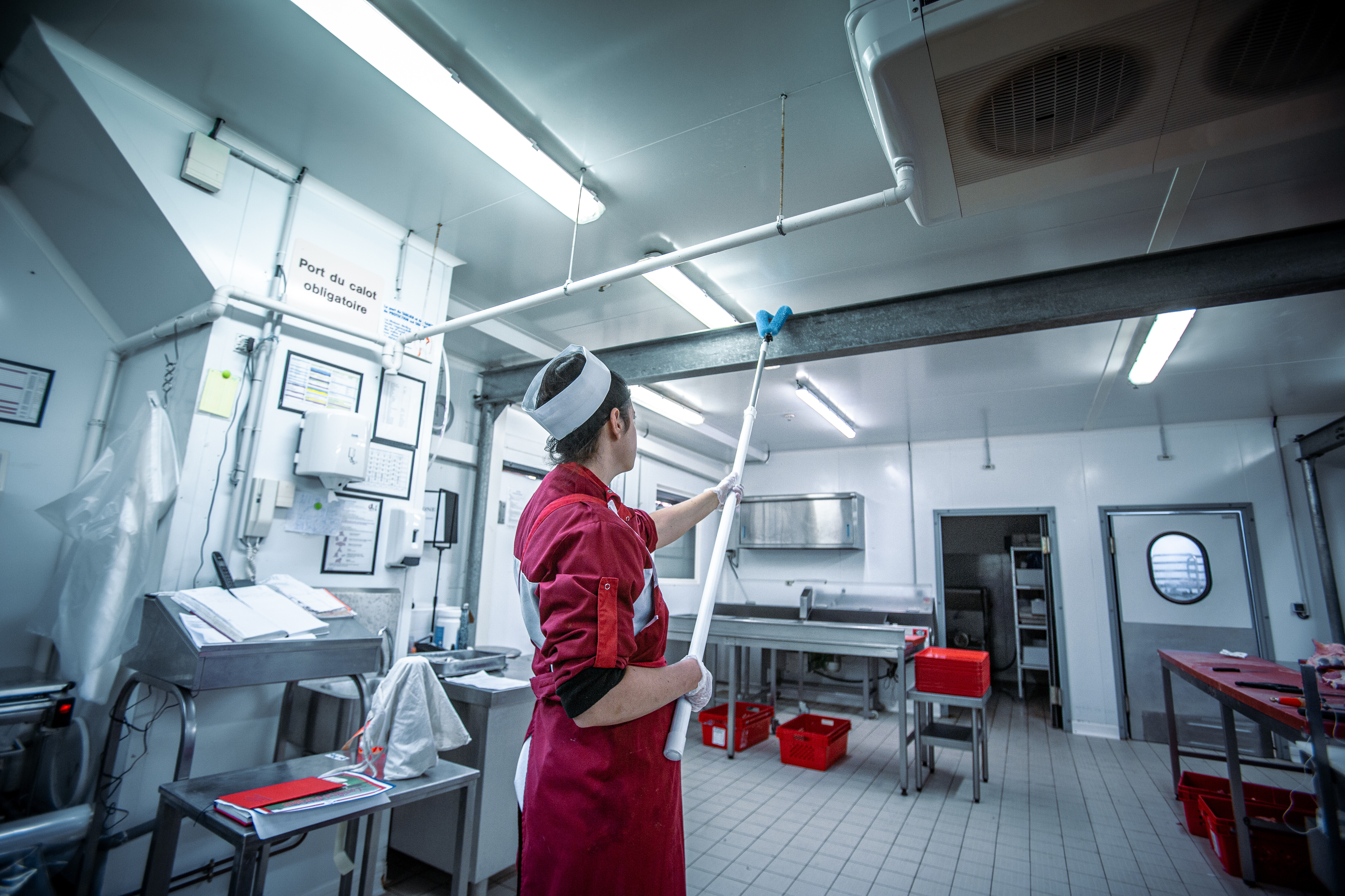 Vikan Pipe Exterior Brush, 510 mm, Medium, Blue