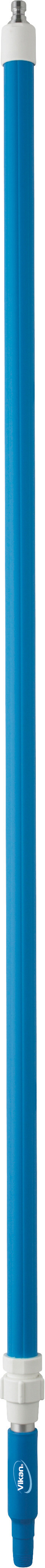 Vikan Aluminum Telescopic Handle, waterfed, w/Metal Nozzle (Q), 1600 - 2780 mm, Ø32 mm, Blue