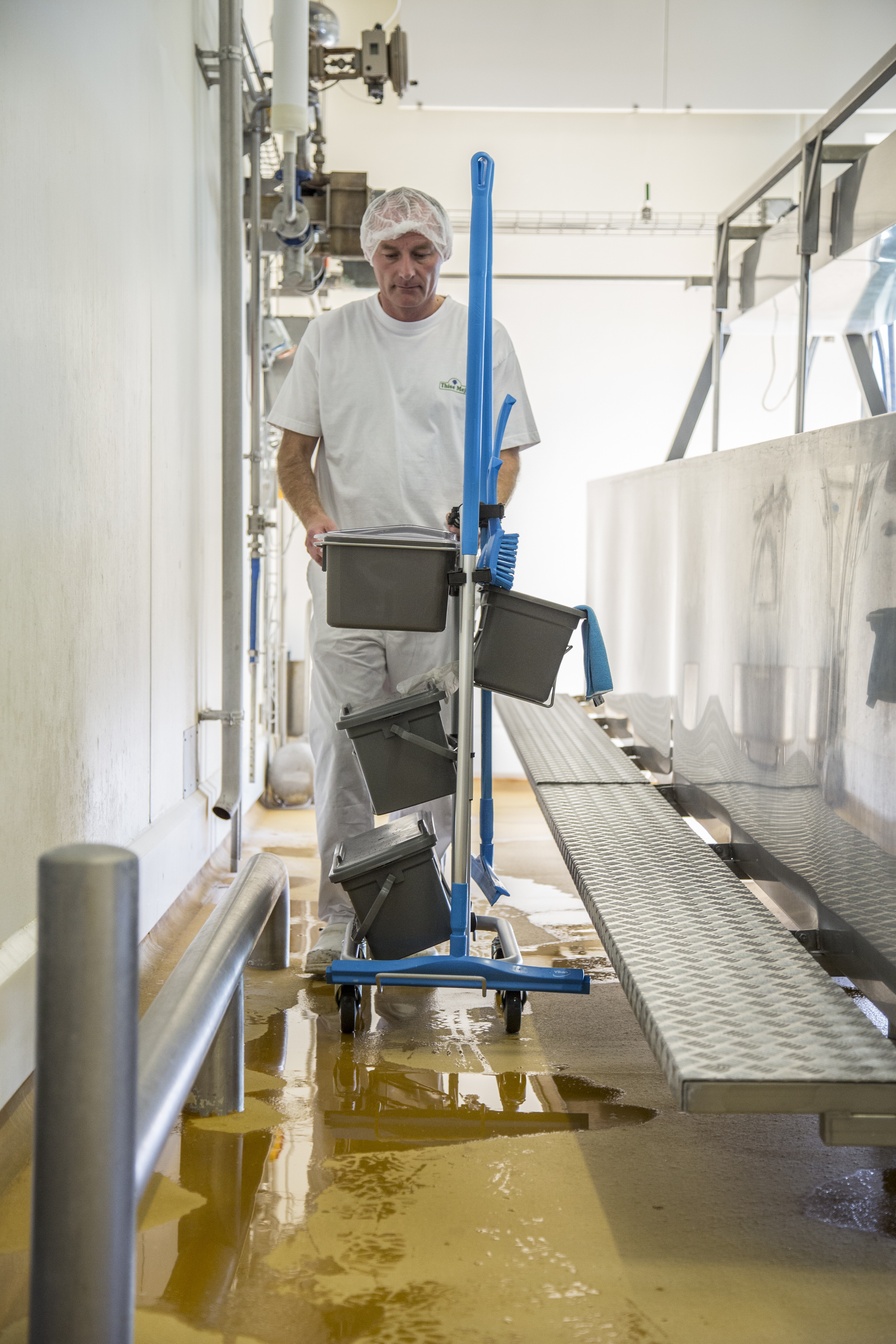 Vikan Aluminum Handle, Ø31 mm, 1510 mm, Blue