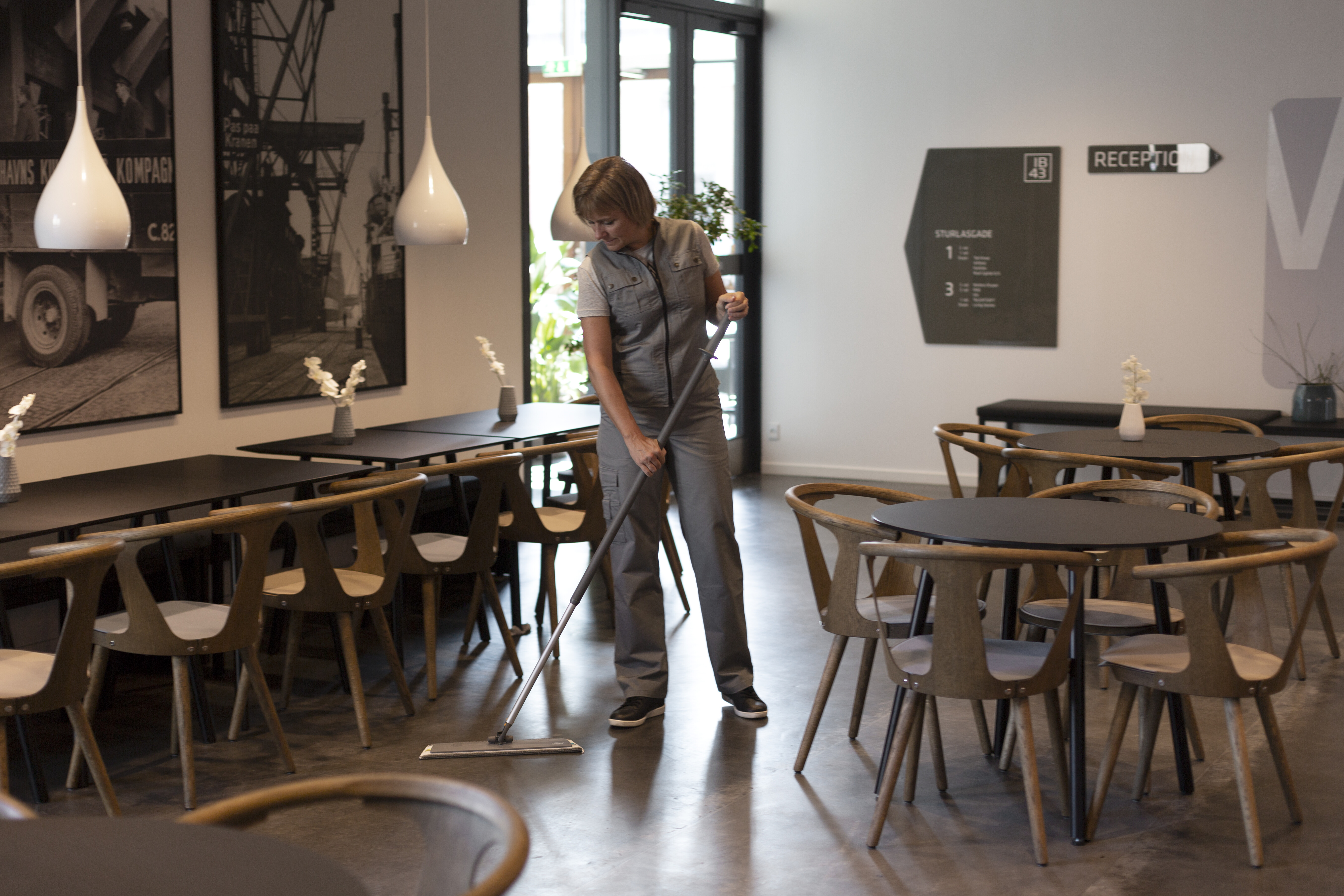 Vikan Mop frame, Hook & Loop, 40 cm, Grey