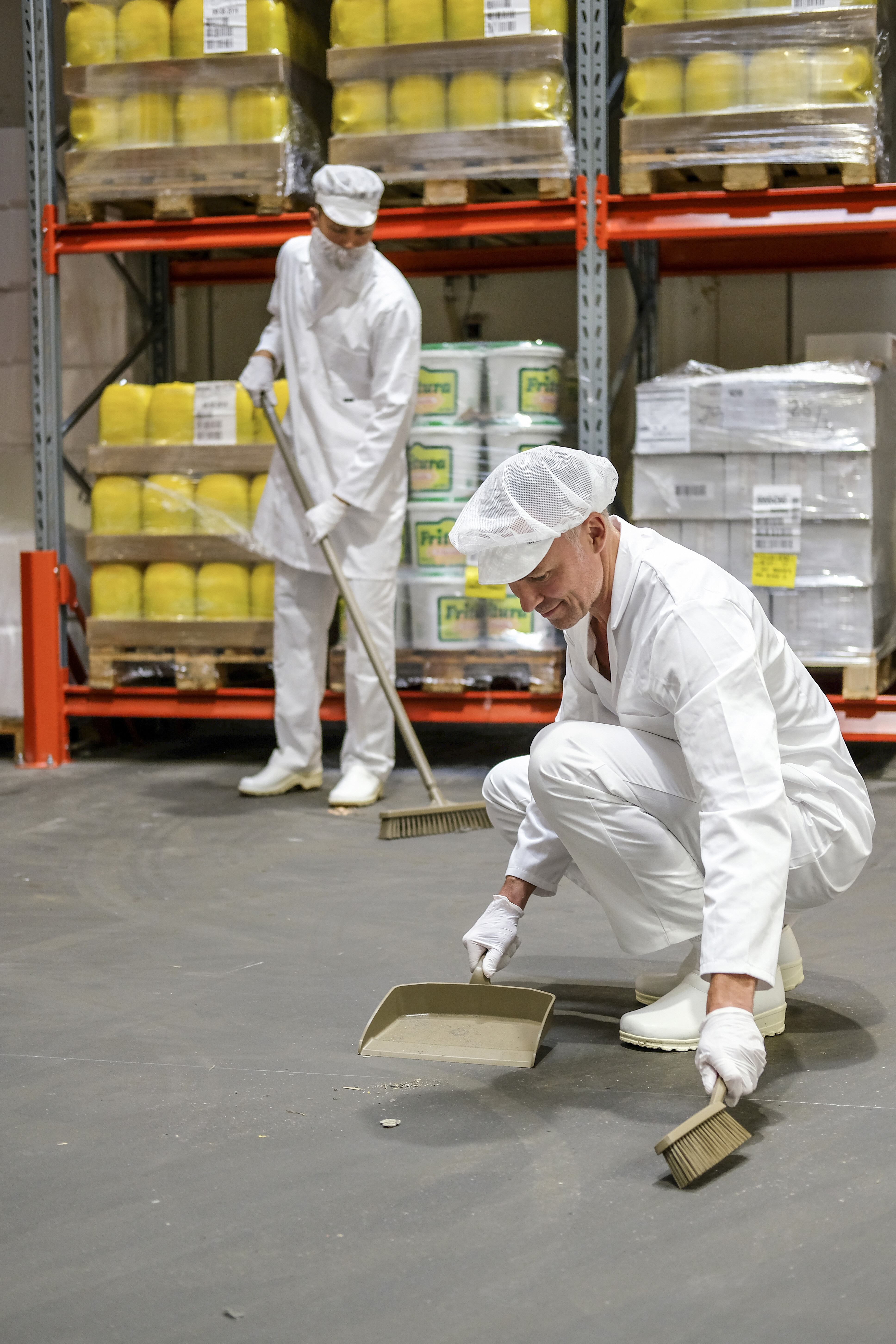 Vikan Hand Brush, 330 mm, Medium, Blue