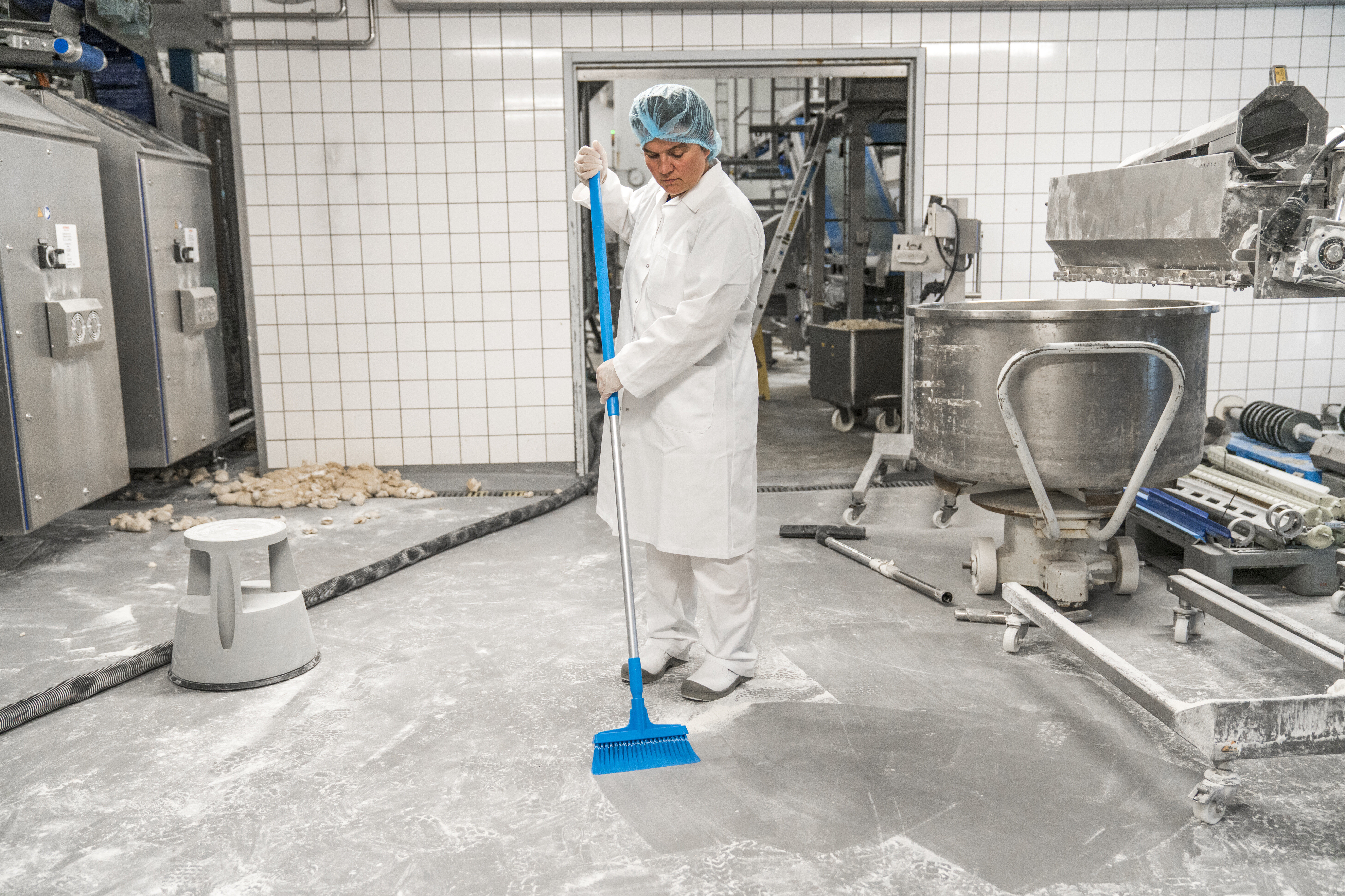 Vikan Aluminum Handle, Ø31 mm, 1510 mm, Blue