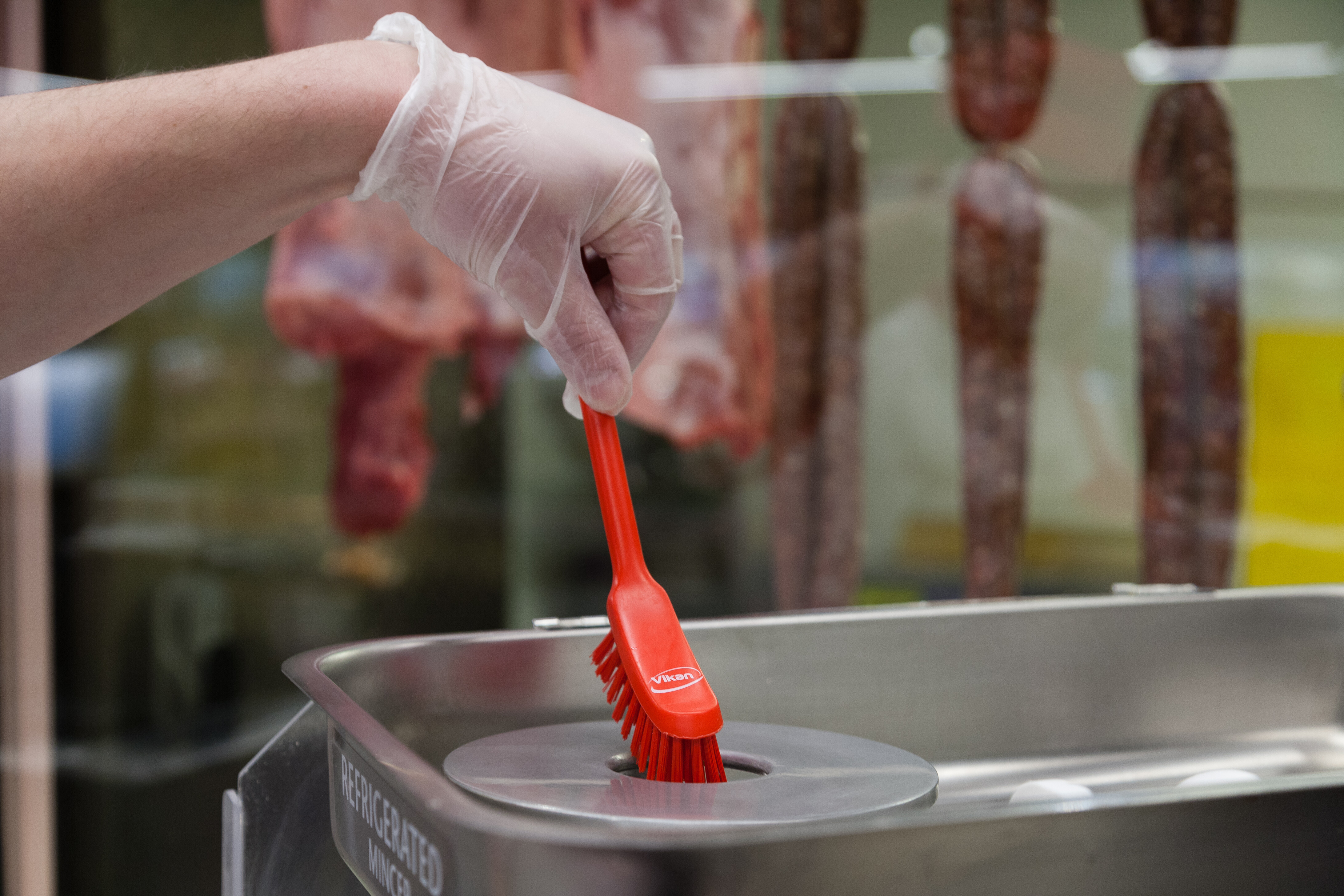 Vikan Dish Brush, 290 mm, Medium, Blue