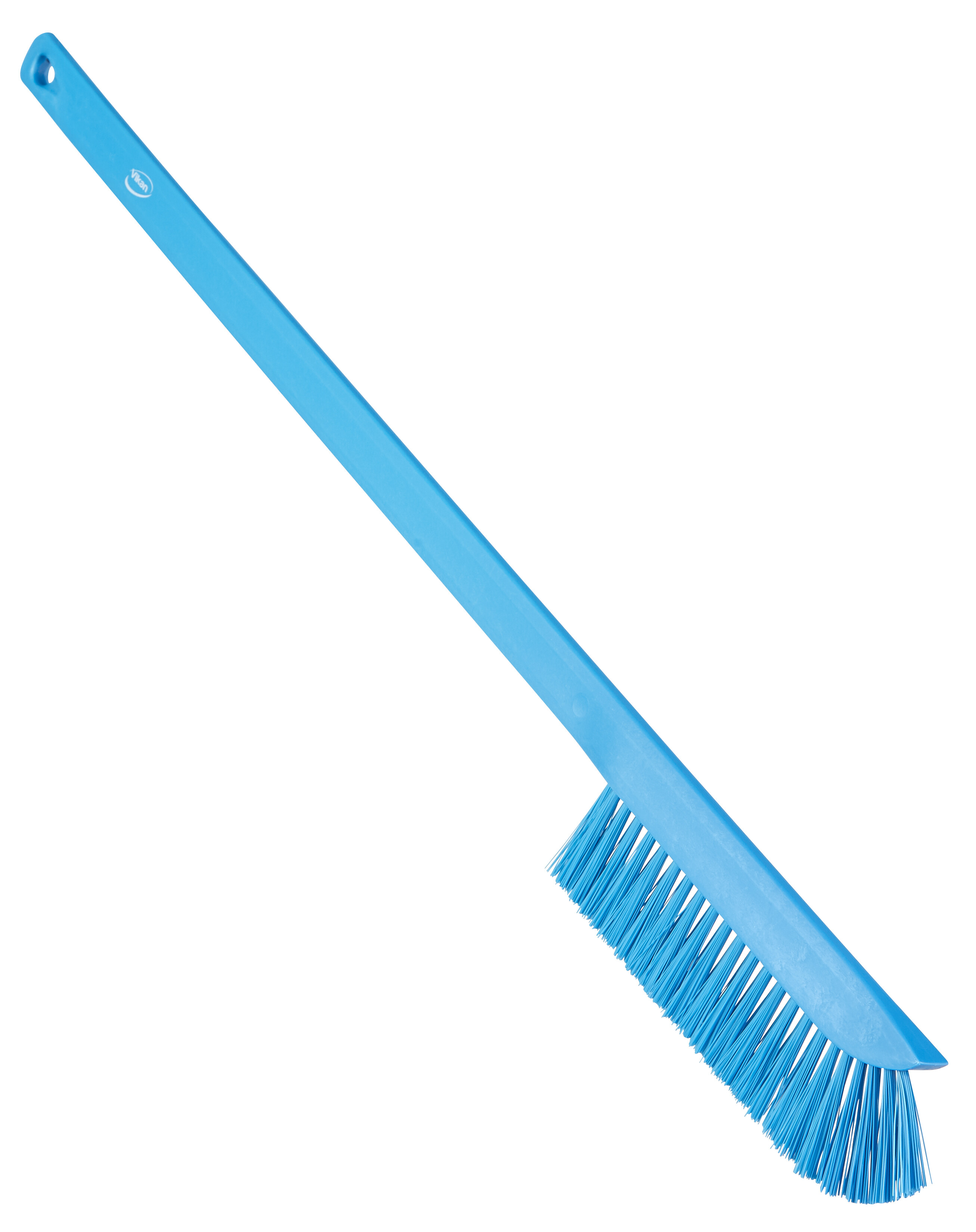 Vikan Ultra-Slim Cleaning Brush with Long Handle, 600 mm, Medium, Blue